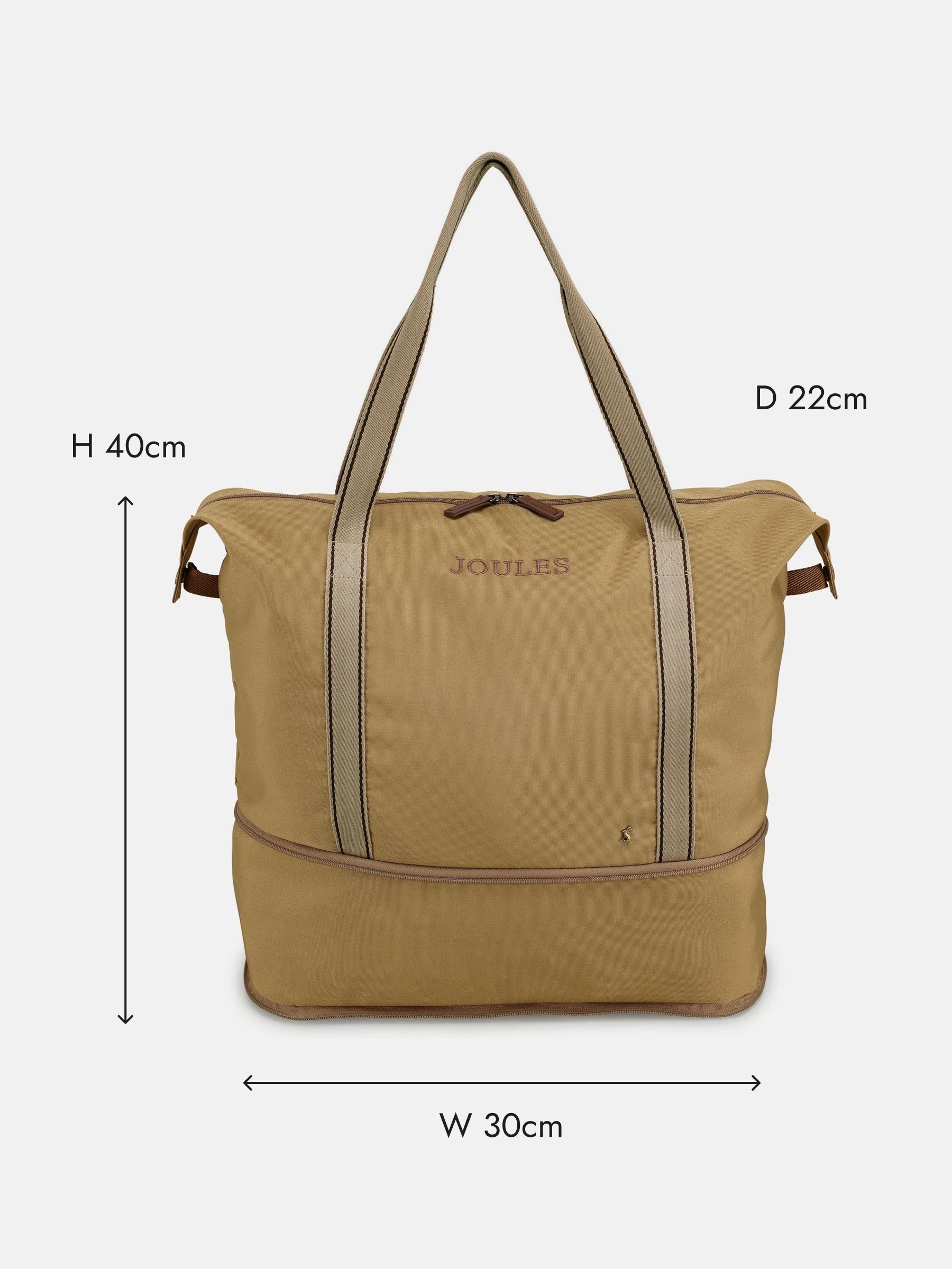 Epwell Tan Brown Joules Packaway Duffle Bag - Image 3 of 10