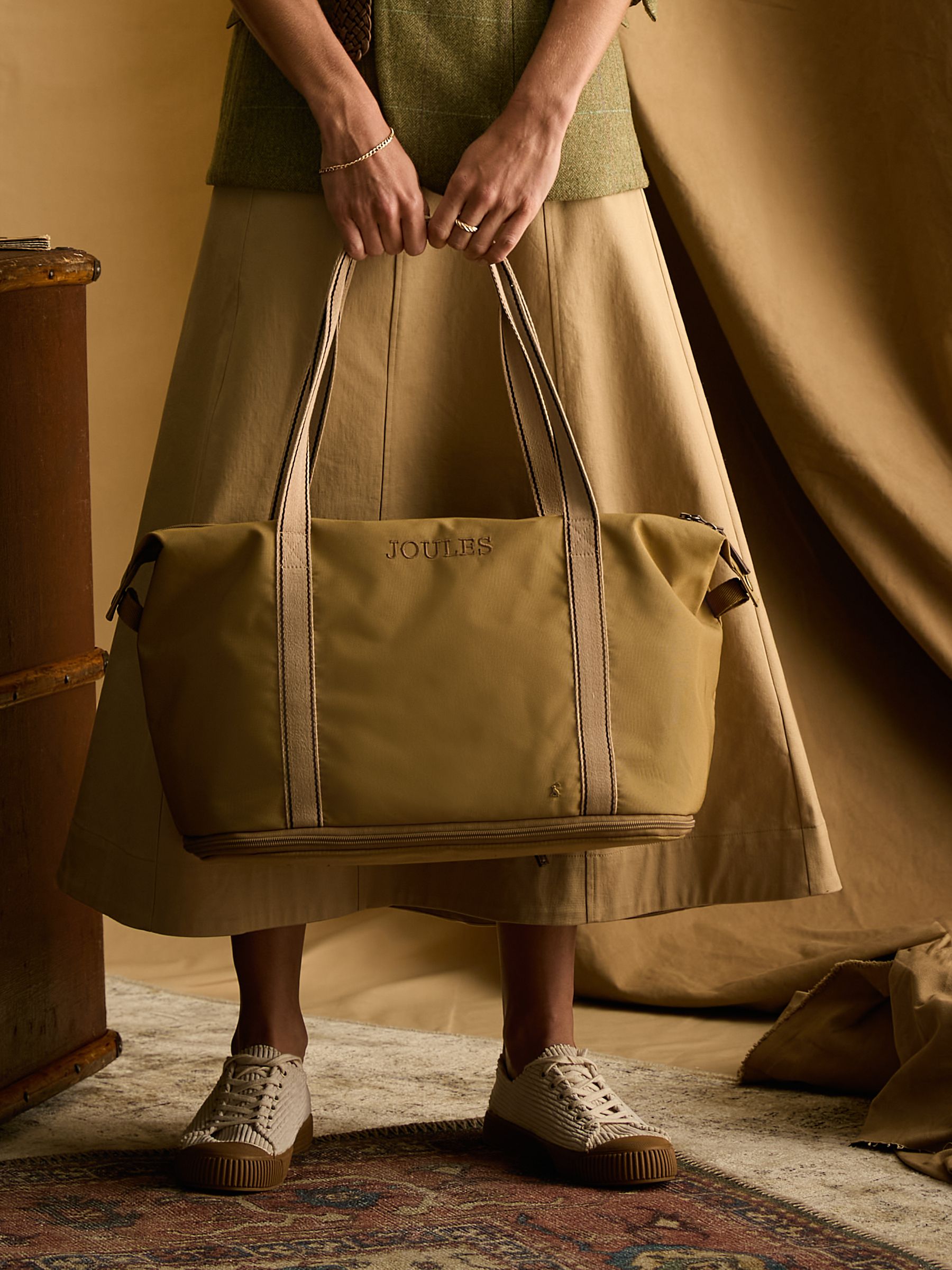 Epwell Tan Brown Joules Packaway Duffle Bag - Image 8 of 10