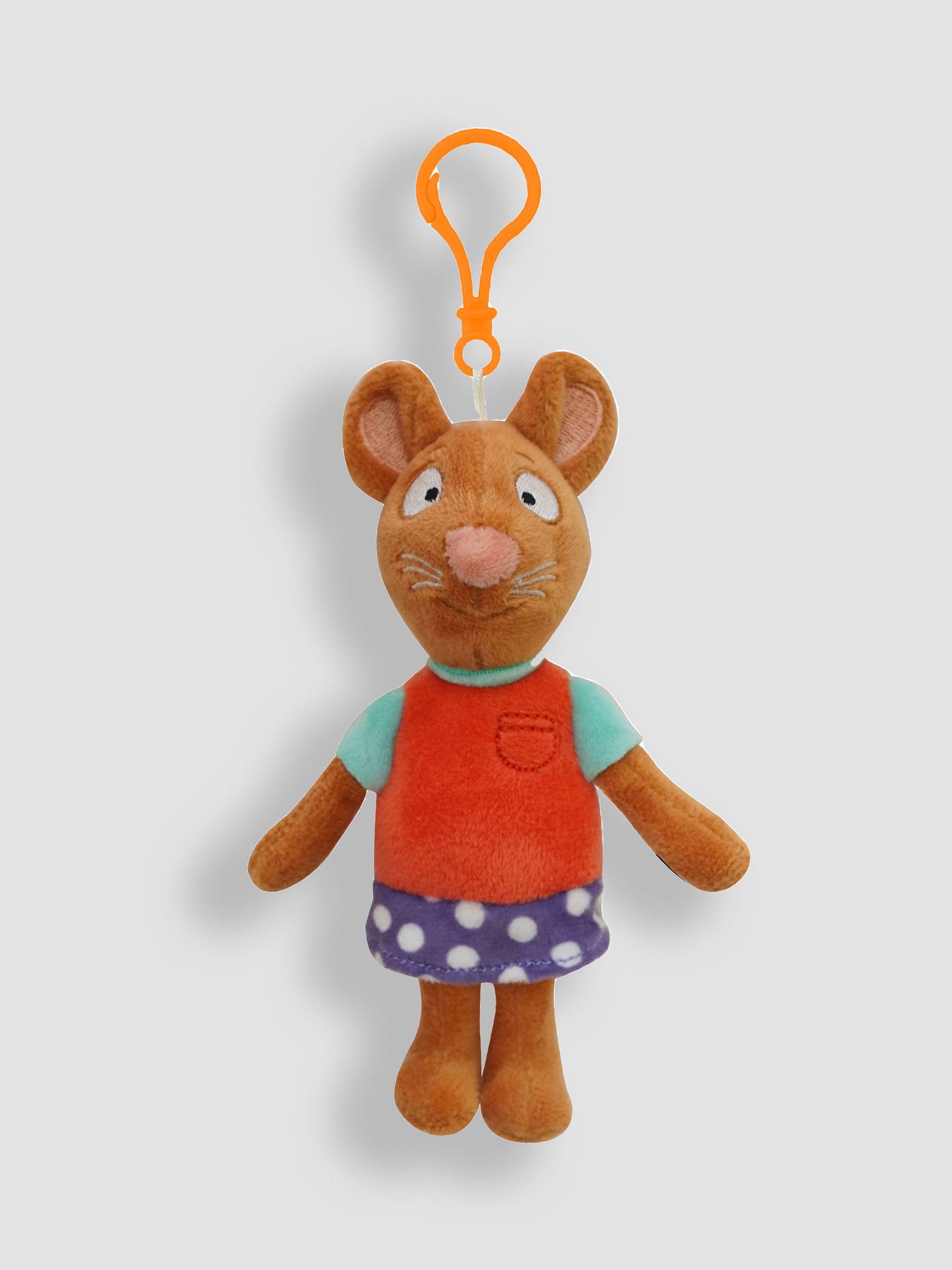 Pink/Brown Pip and Posy Clip-On Plush Pip Toy - Image 1 of 1