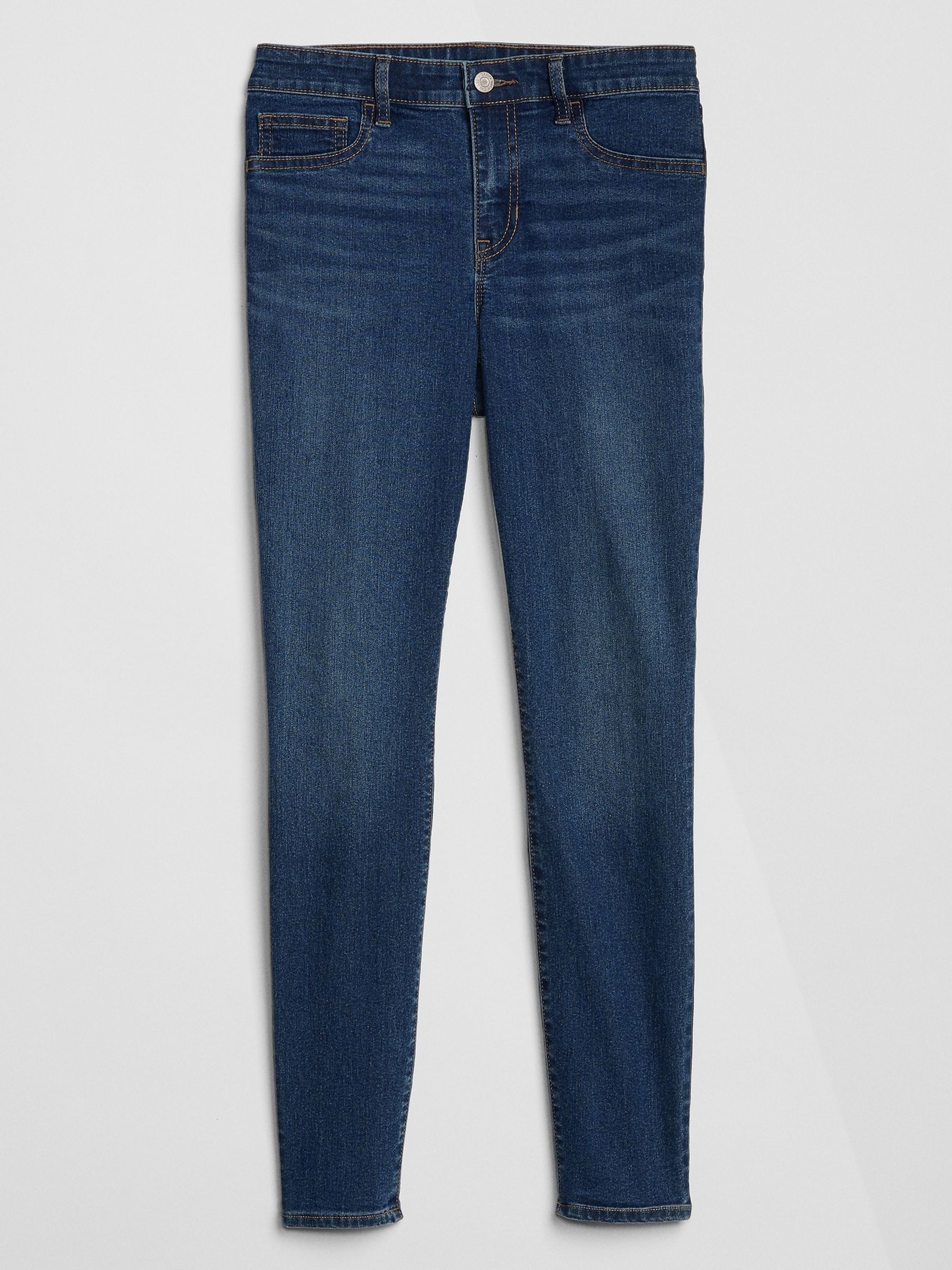 Blue Mid Rise Ankle Length Favourite Jeggings - Image 3 of 5