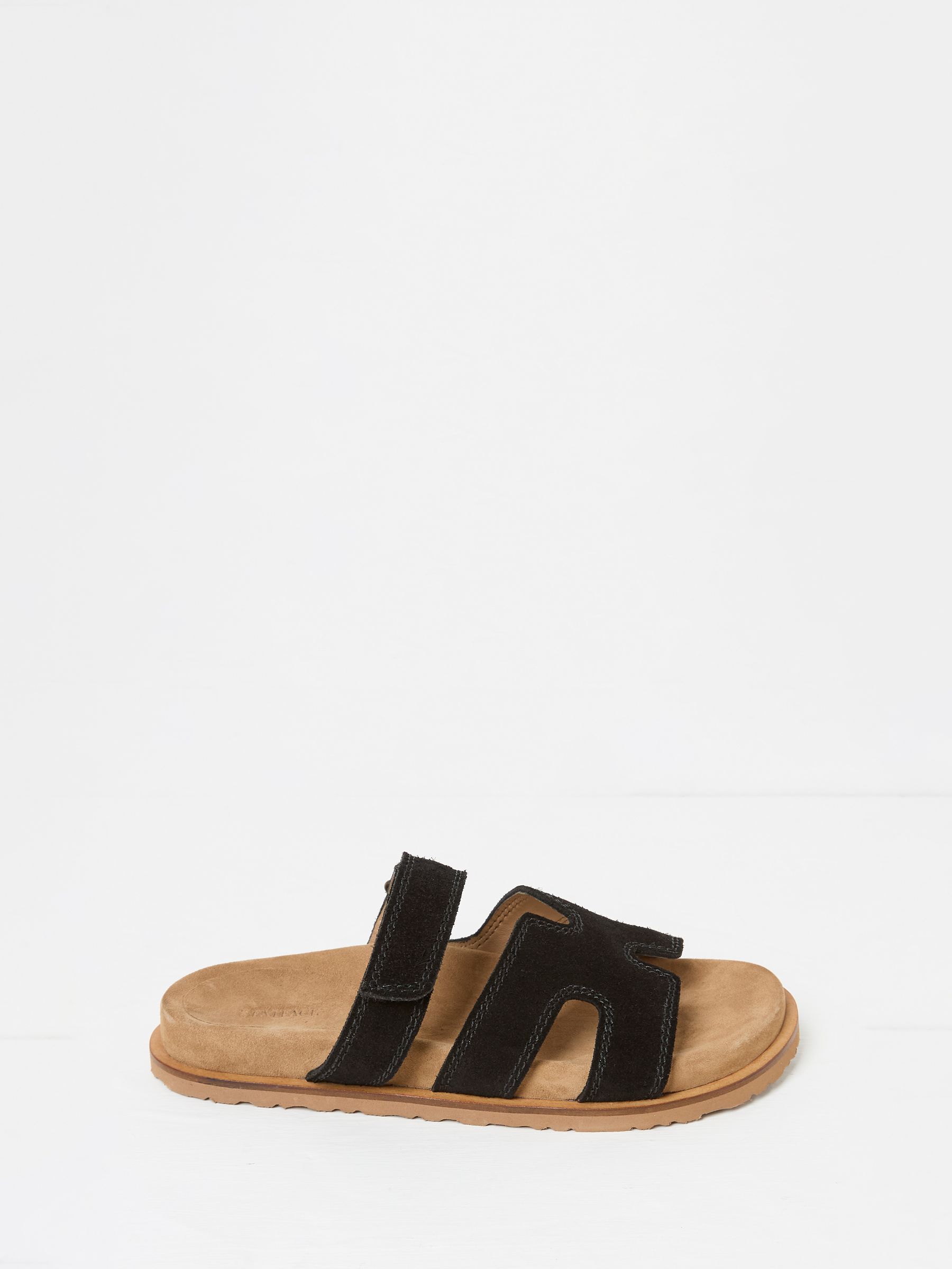 Edie Black Strap Sandal - Image 1 of 3