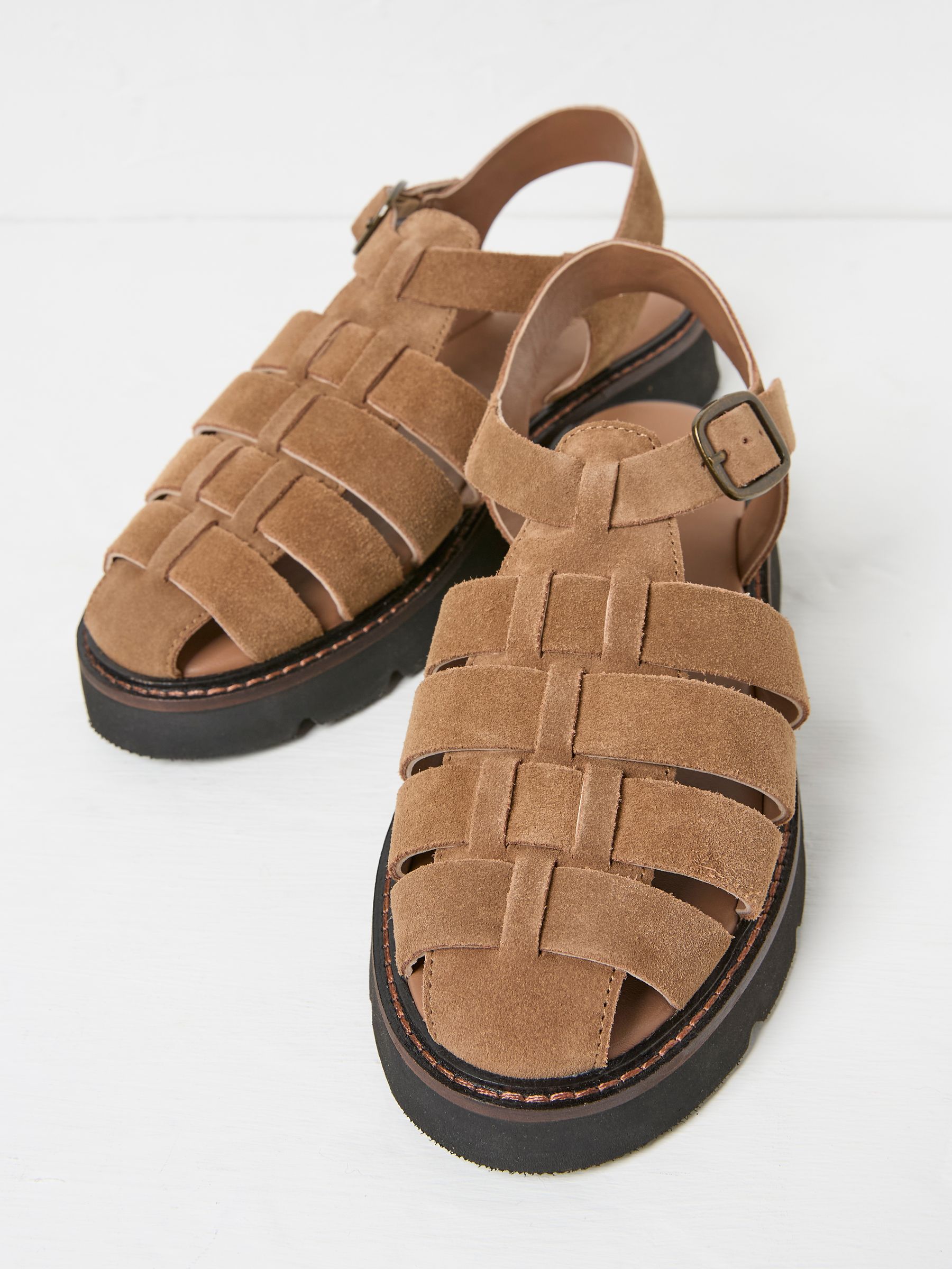 Elodie Tan Brown Fisherman Sandal - Image 3 of 4