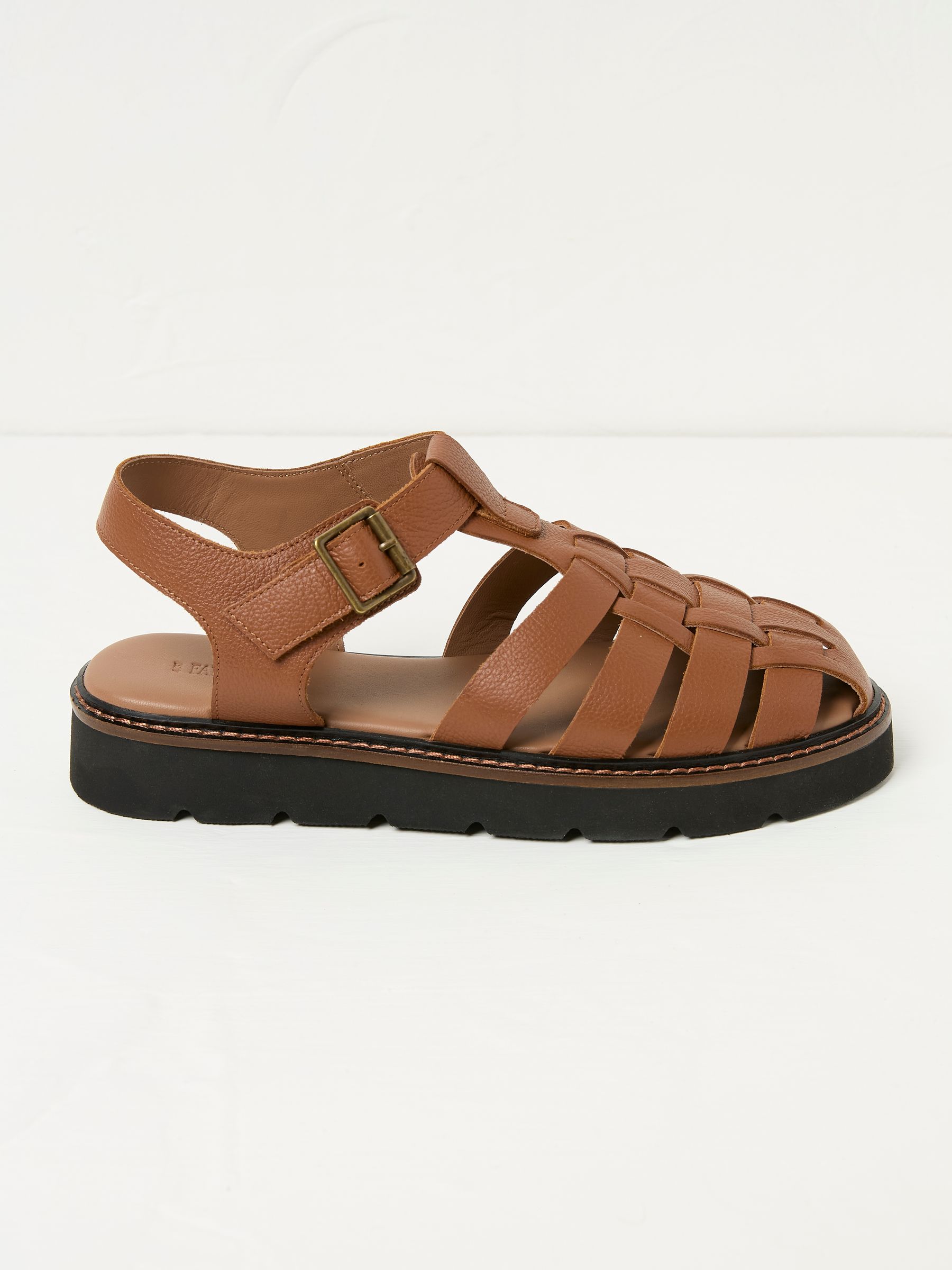 Cali Tan Brown Cage Sandal - Image 2 of 3