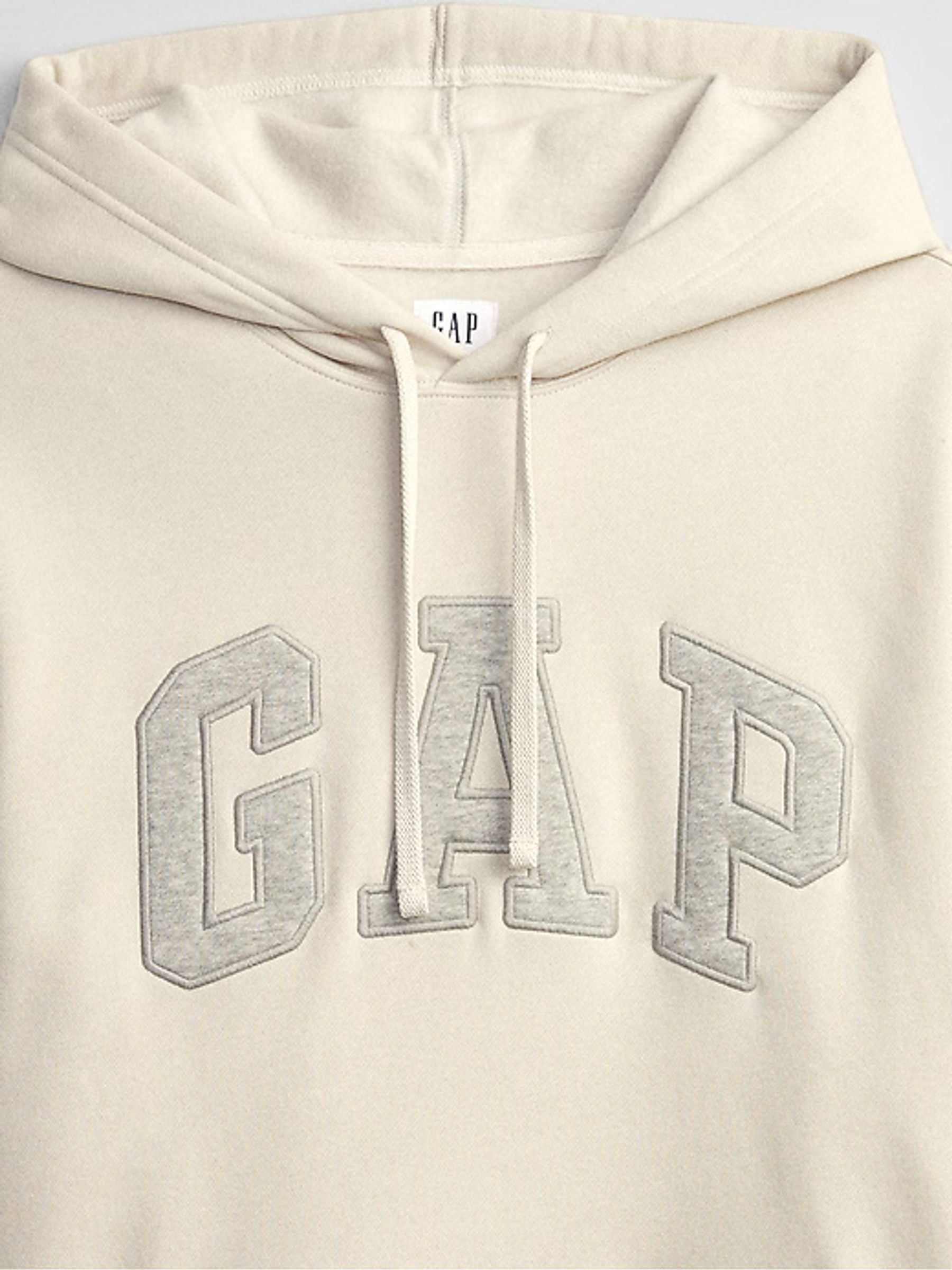 Cream Arch Logo Hoodie | Gap