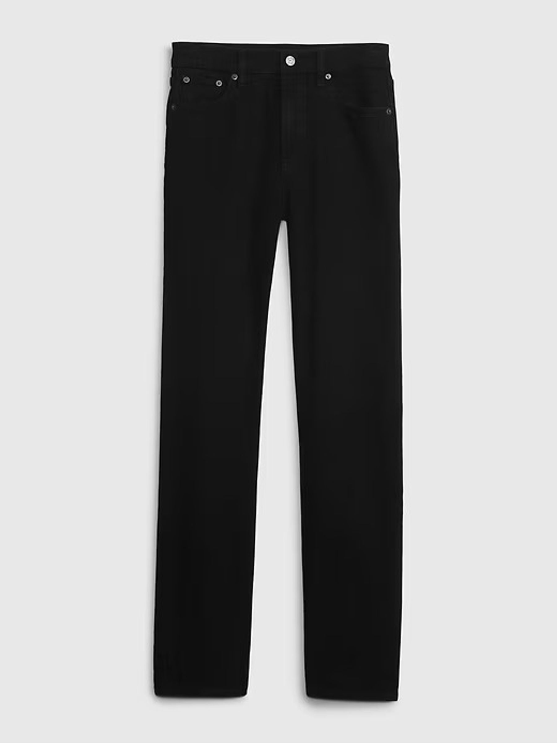Black High Waisted 90s Straight Jeans - Image 7 of 7