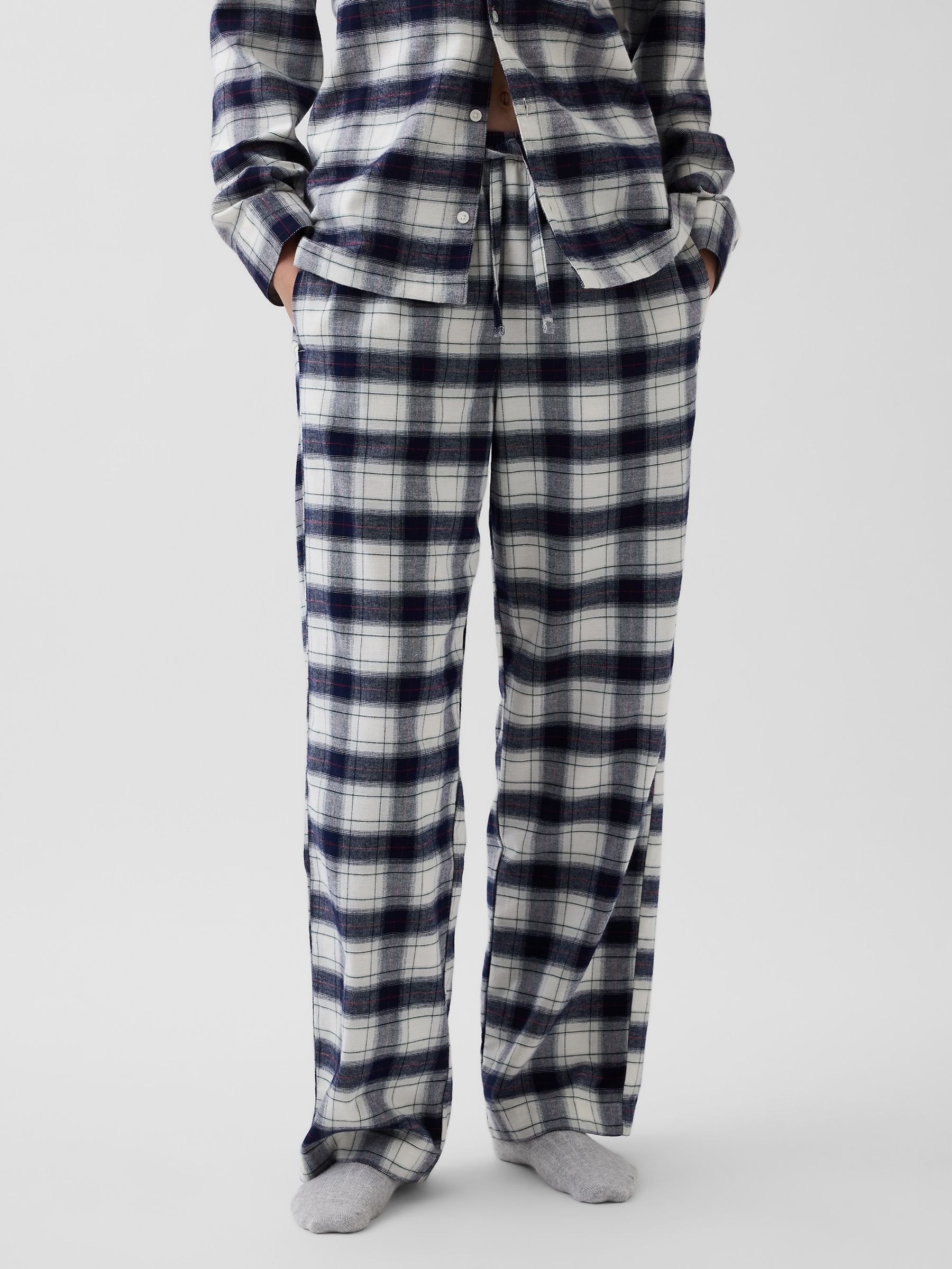 Navy Check Softest Flannel Pyjama Bottoms - Image 4 of 5