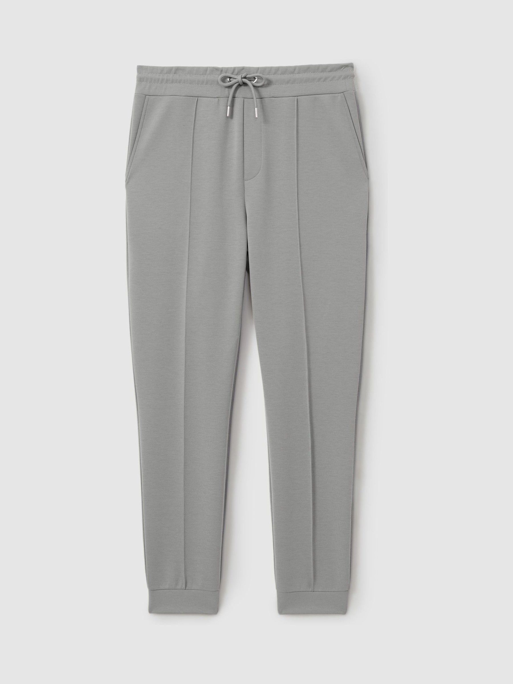 Interlock-Jersey Drawstring Joggers in Flint Grey - Image 2 of 6