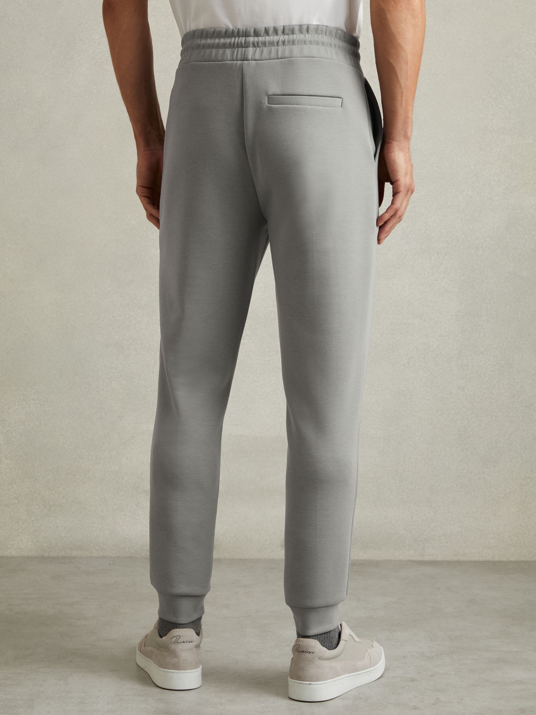 Interlock-Jersey Drawstring Joggers in Flint Grey - Image 5 of 6