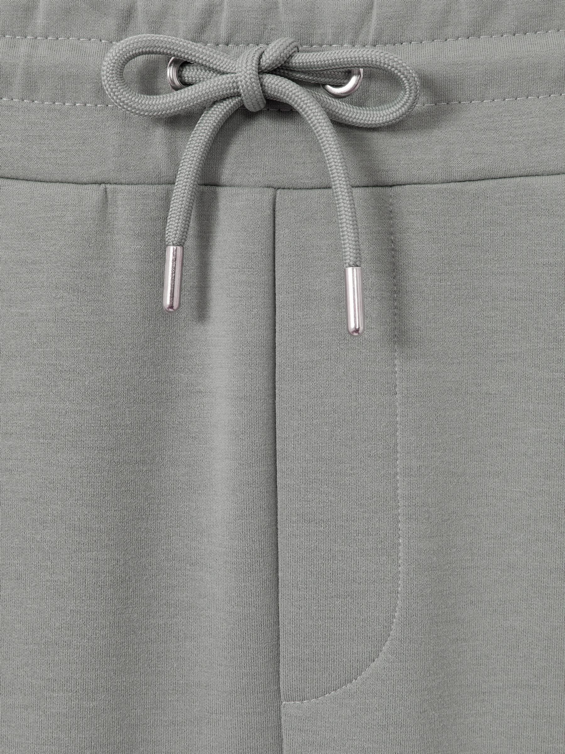 Interlock-Jersey Drawstring Joggers in Flint Grey - Image 6 of 6