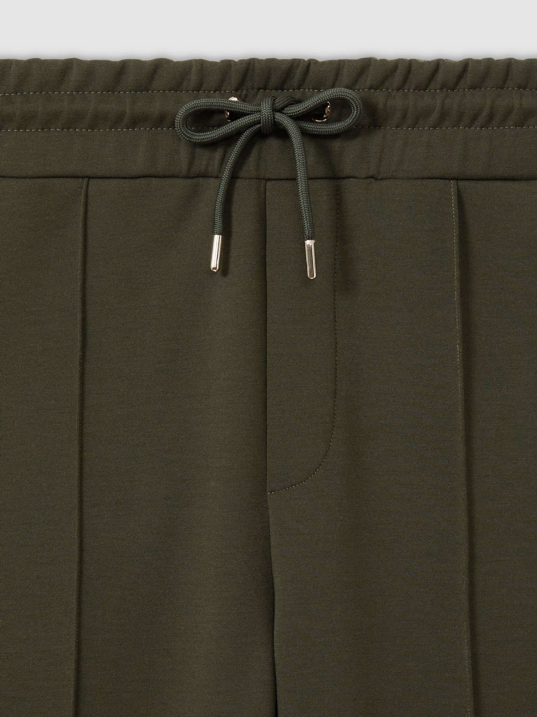 Interlock-Jersey Drawstring Joggers in Forest Green - Image 6 of 6