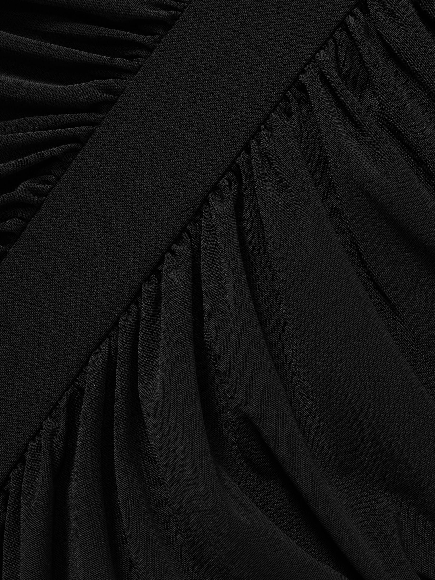 Ruched Bodycon Midi Dress in Black - Image 5 of 5