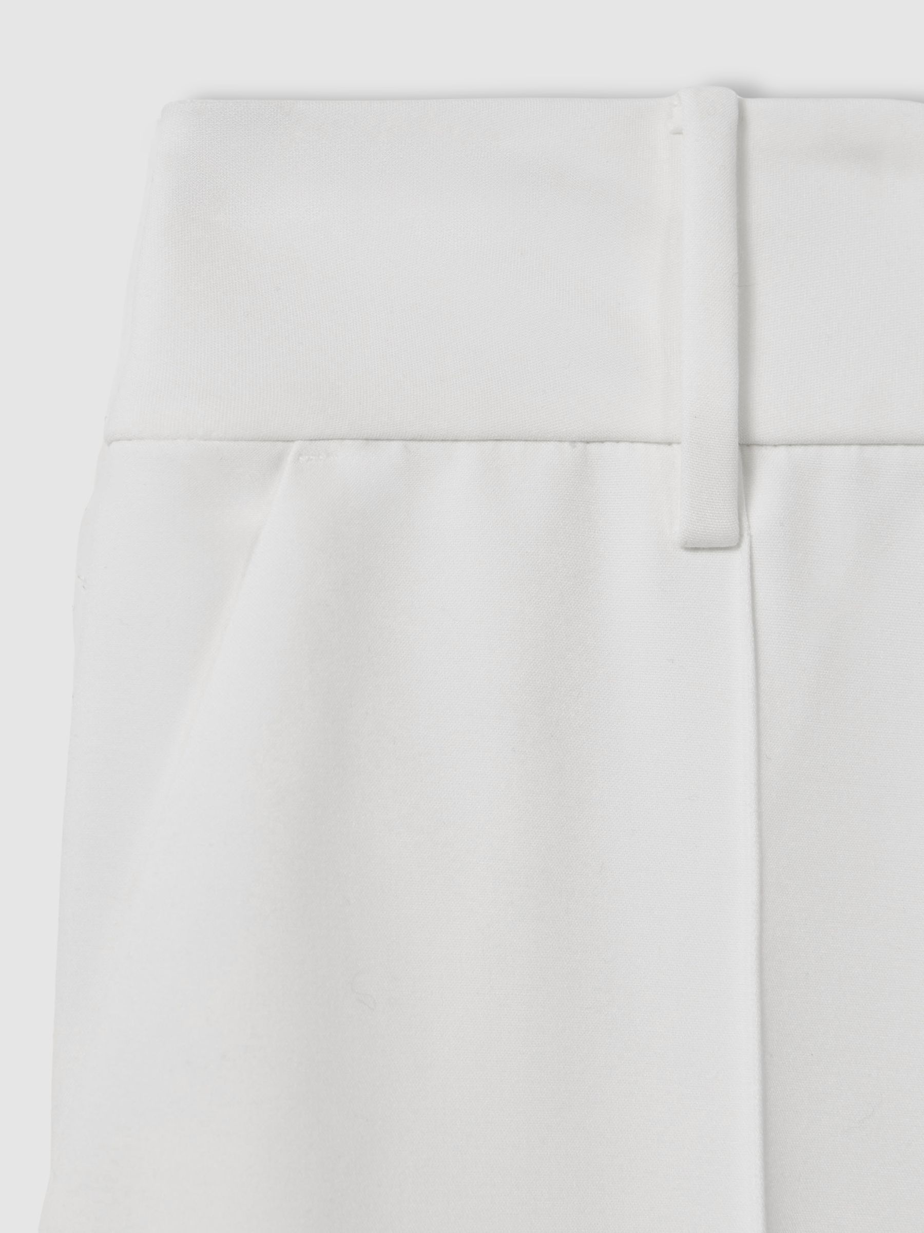Acler Slim-Fit Ivory Ankle-Zip Tailored Trousers in Ivory - Image 6 of 7