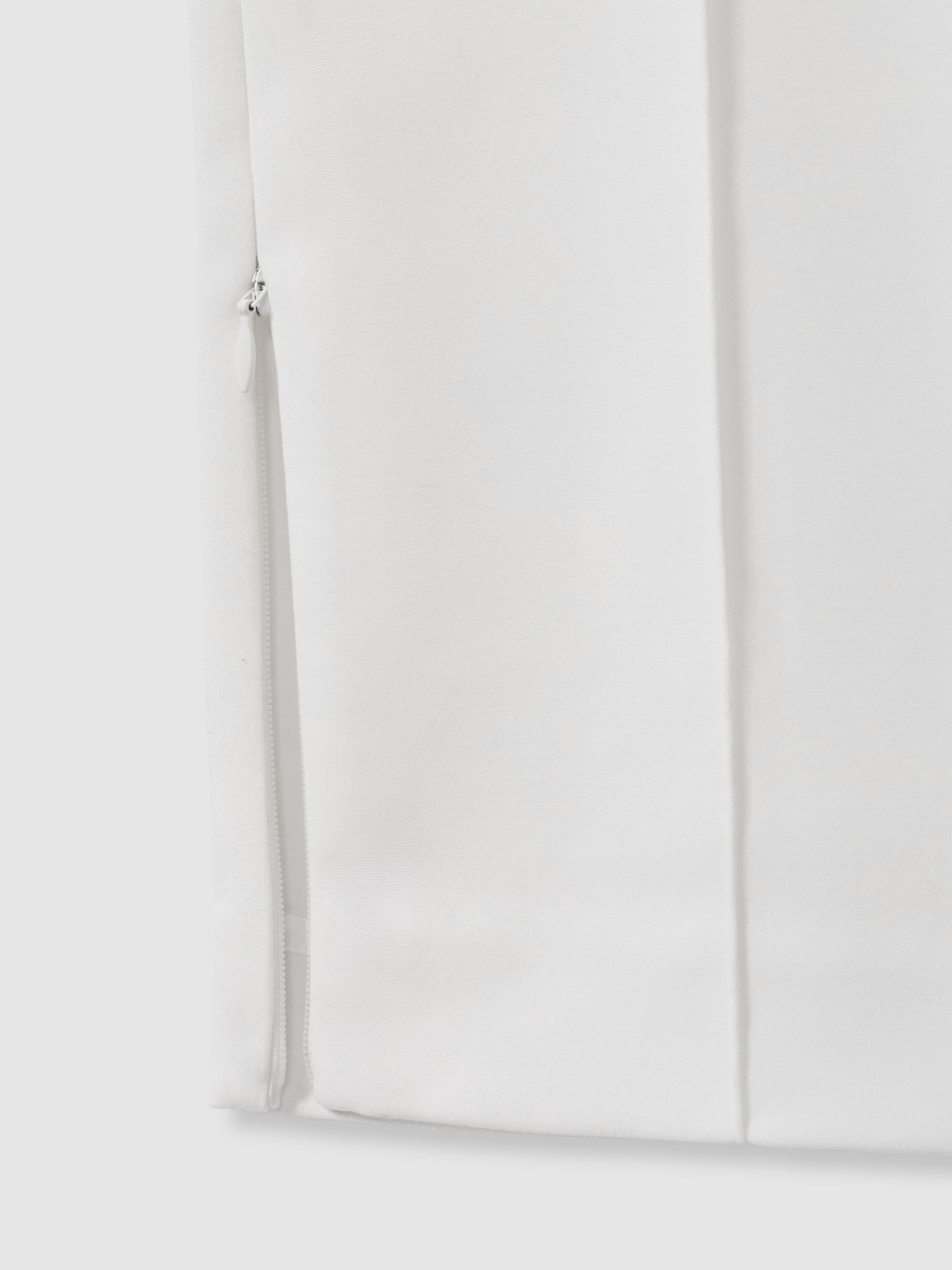 Acler Slim-Fit Ivory Ankle-Zip Tailored Trousers in Ivory - Image 7 of 7