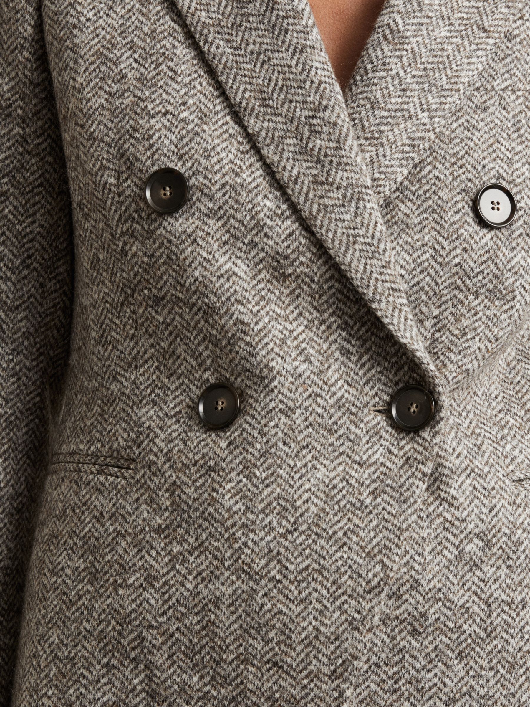 Wool and Cotton-Blend Tweed Suit Jacket in Grey - Image 5 of 7