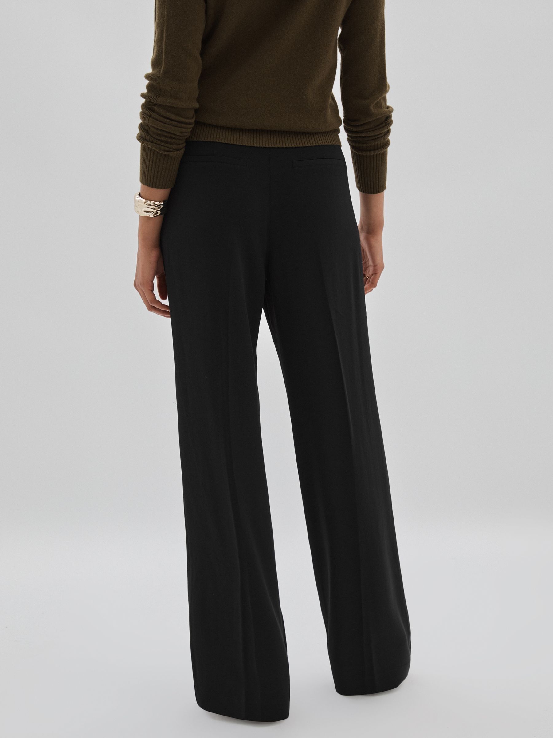 Paige High-Rise Twill Trousers in Black - Image 5 of 6