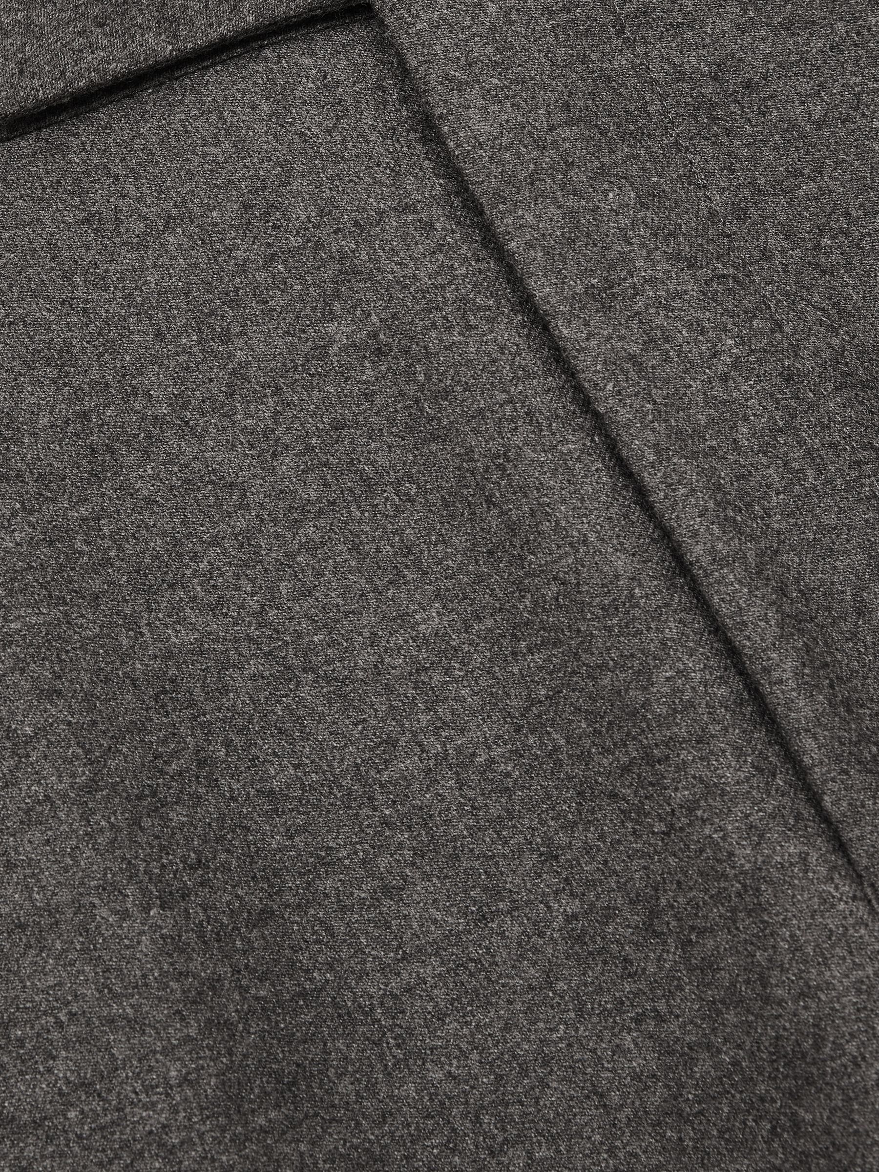 Slim-Fit Wool Blend Suit Trousers in Grey Melange - Image 8 of 8