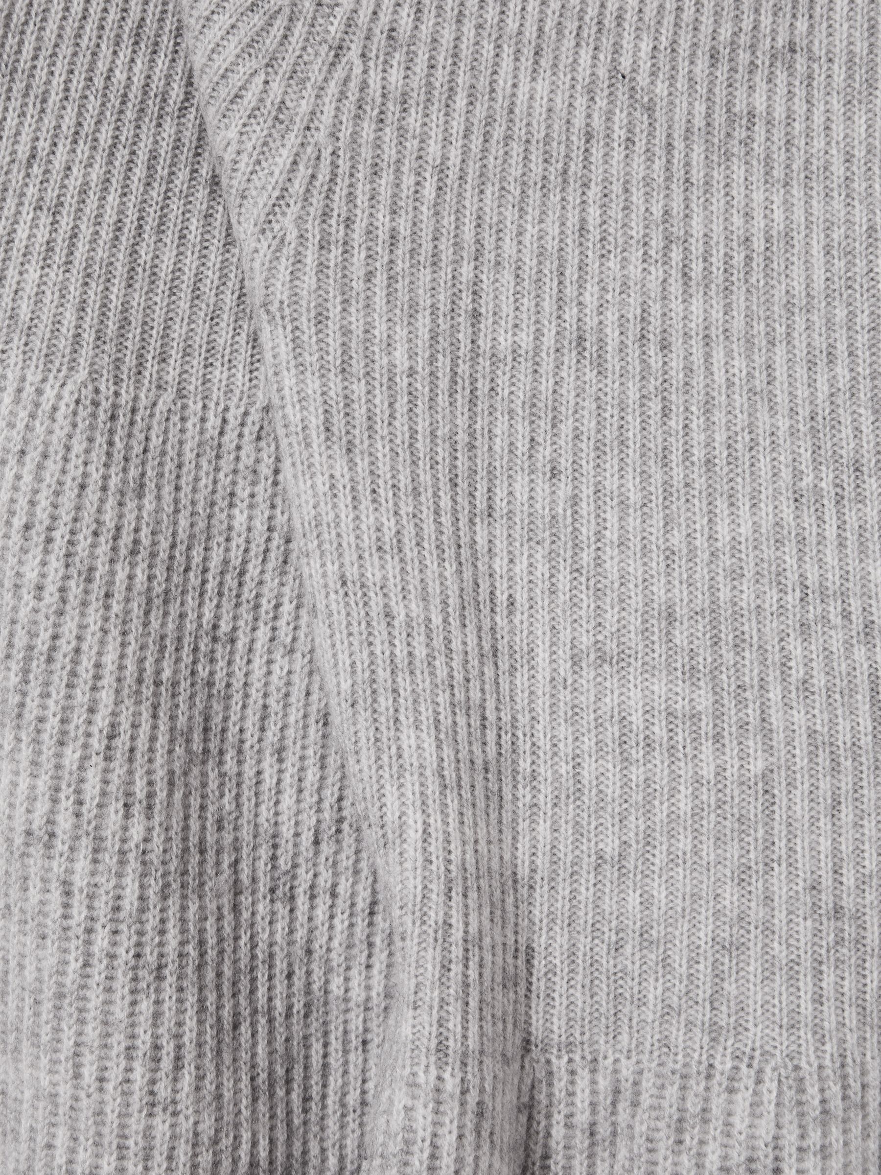 Madeleine Thompson Wool-Cashmere Mini Dress in Grey - Image 6 of 6