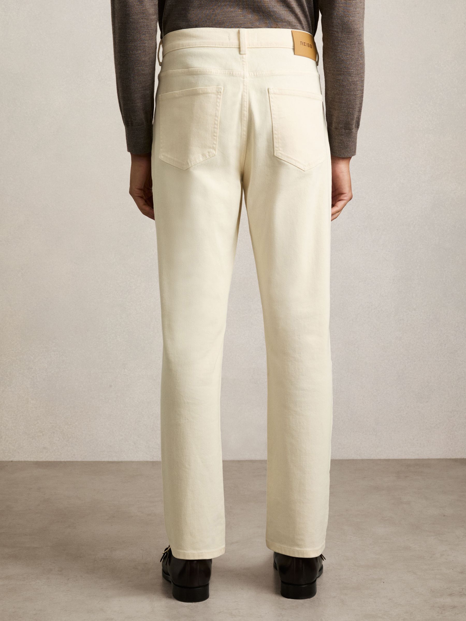 Straight-Leg Jeans in White - image 3
