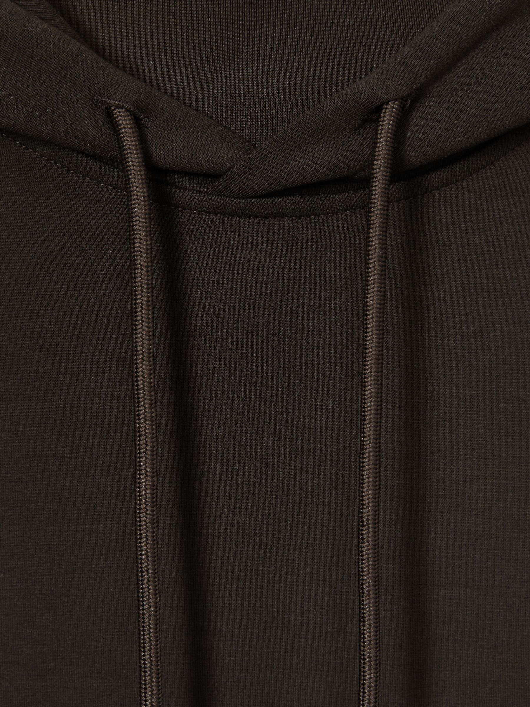 Interlock Jersey Hoodie in Chocolate Brown - Image 6 of 6