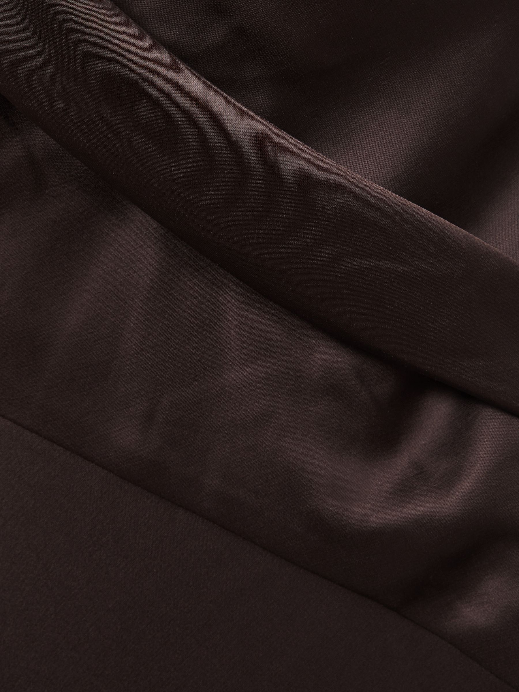 Significant Other Asymmetric Draped Maxi Dress in Chocolate - Image 6 of 6