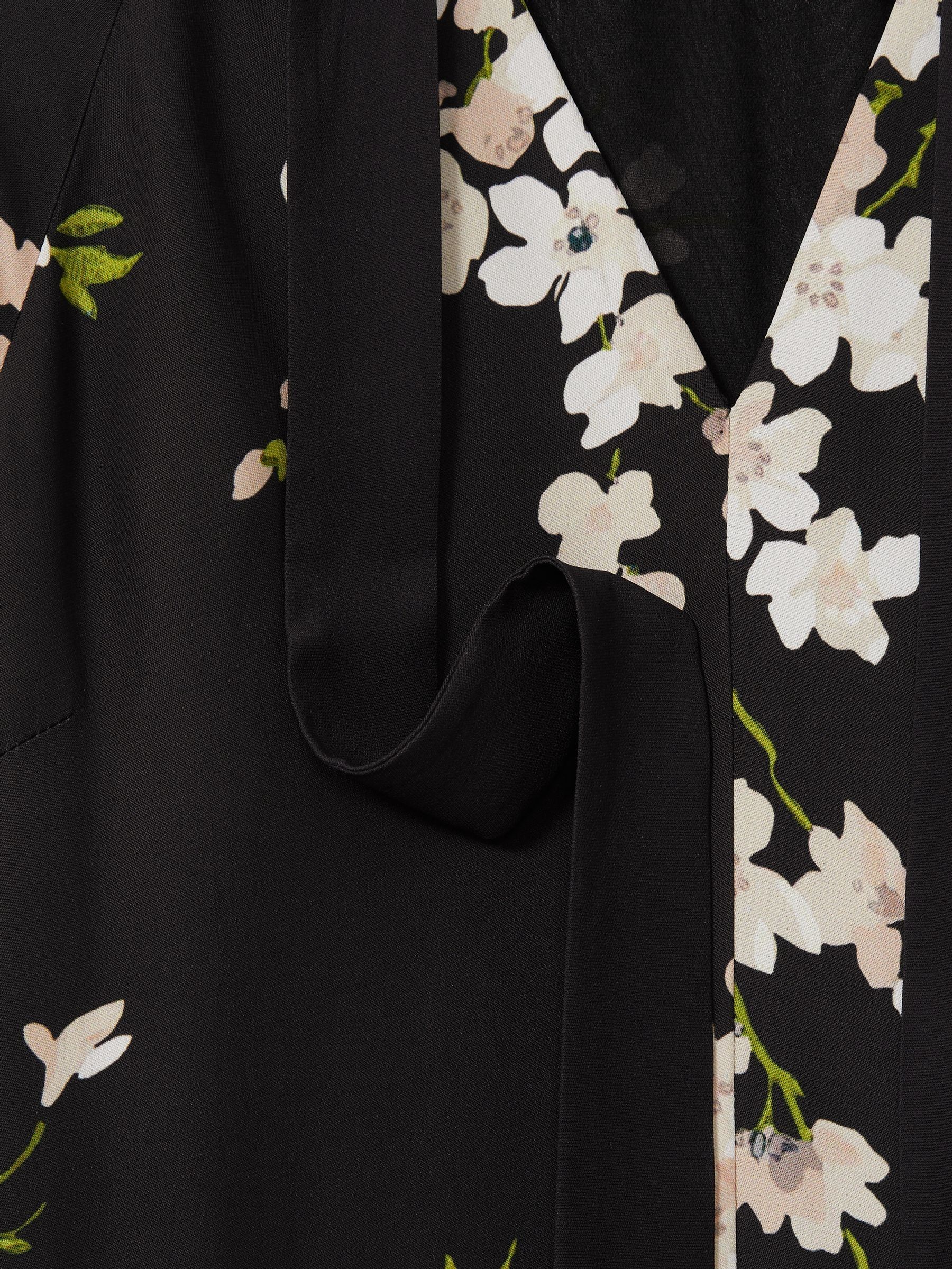 Florere Dropped Waist Mini Dress in Black - Image 7 of 7