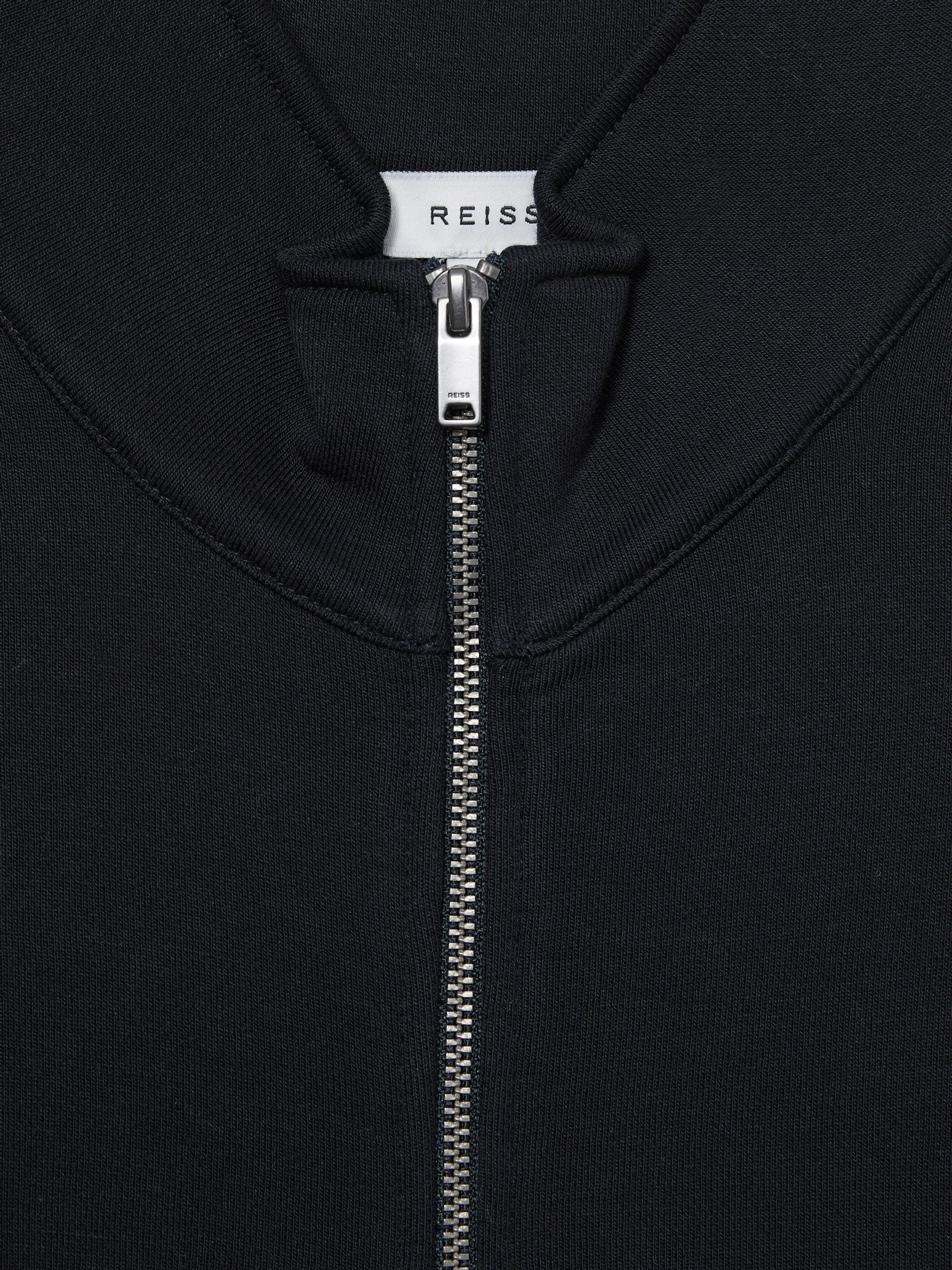 Belted Loopback-Jersey Jumpsuit in Navy - Image 6 of 6