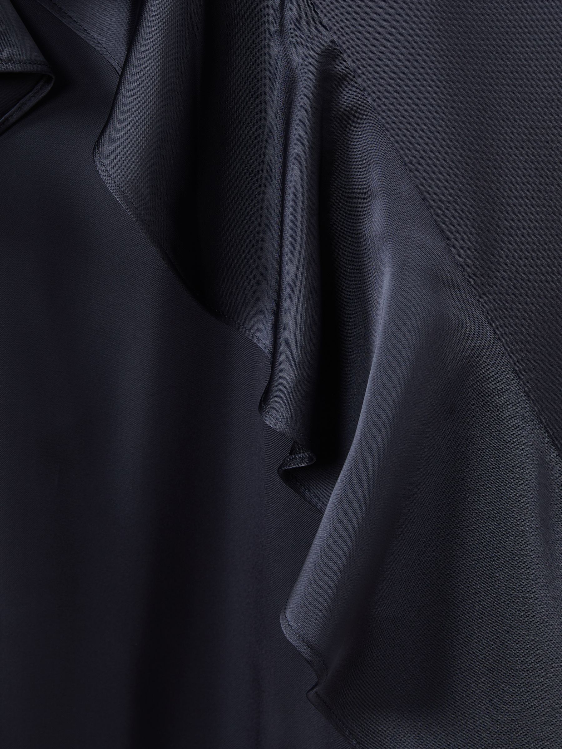 Amur Charmeuse Cowl Neck Maxi Dress in Dark Grey - Image 6 of 6