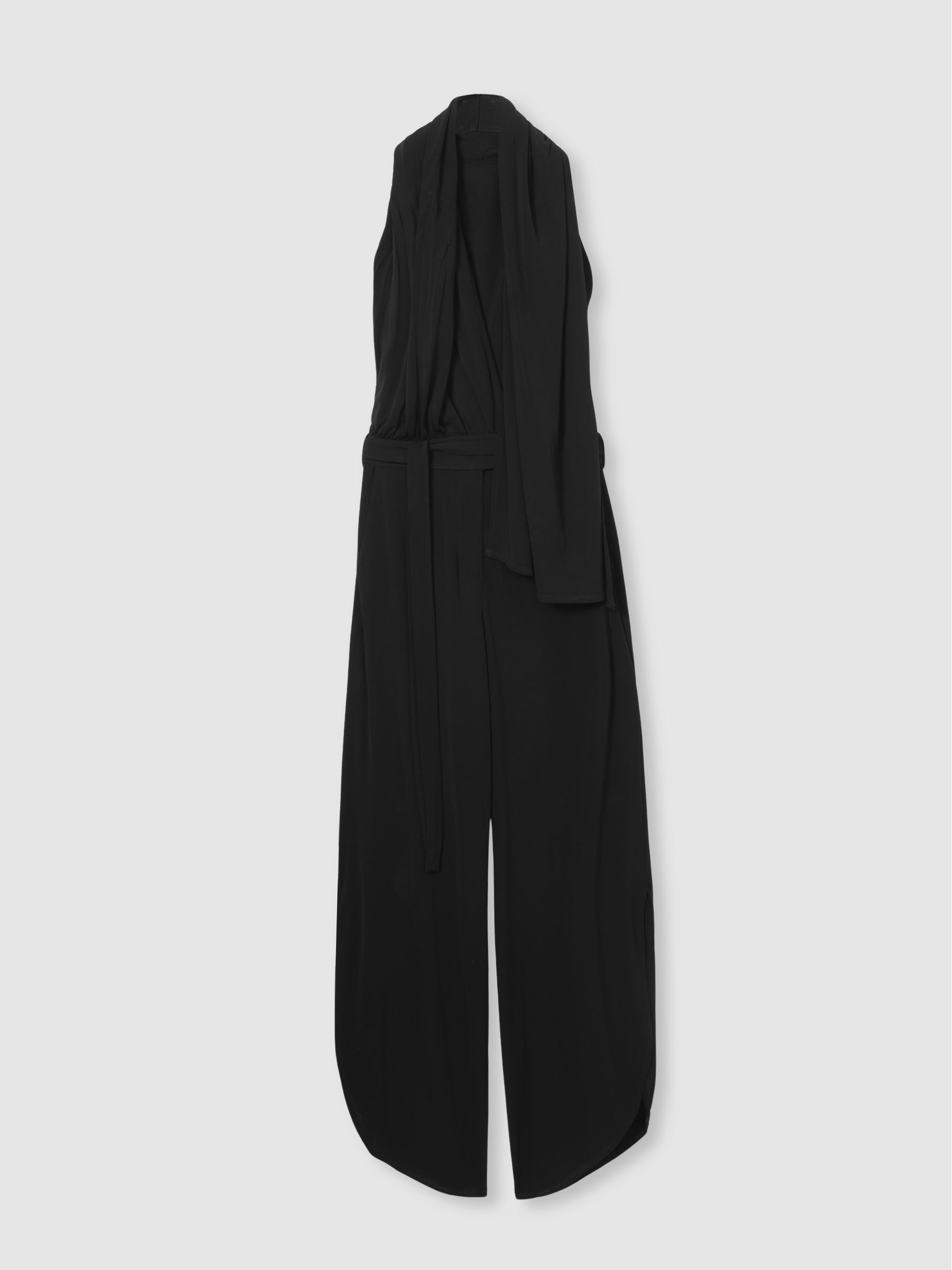 Atelier Gathered-Jersey Jumpsuit in Black - Image 2 of 8