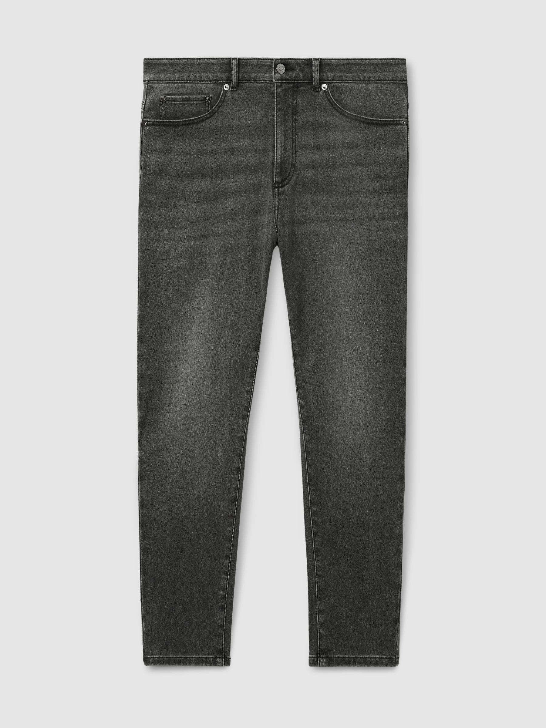 Relaxed-Fit Cropped Jeans in Washed Black - Image 2 of 6
