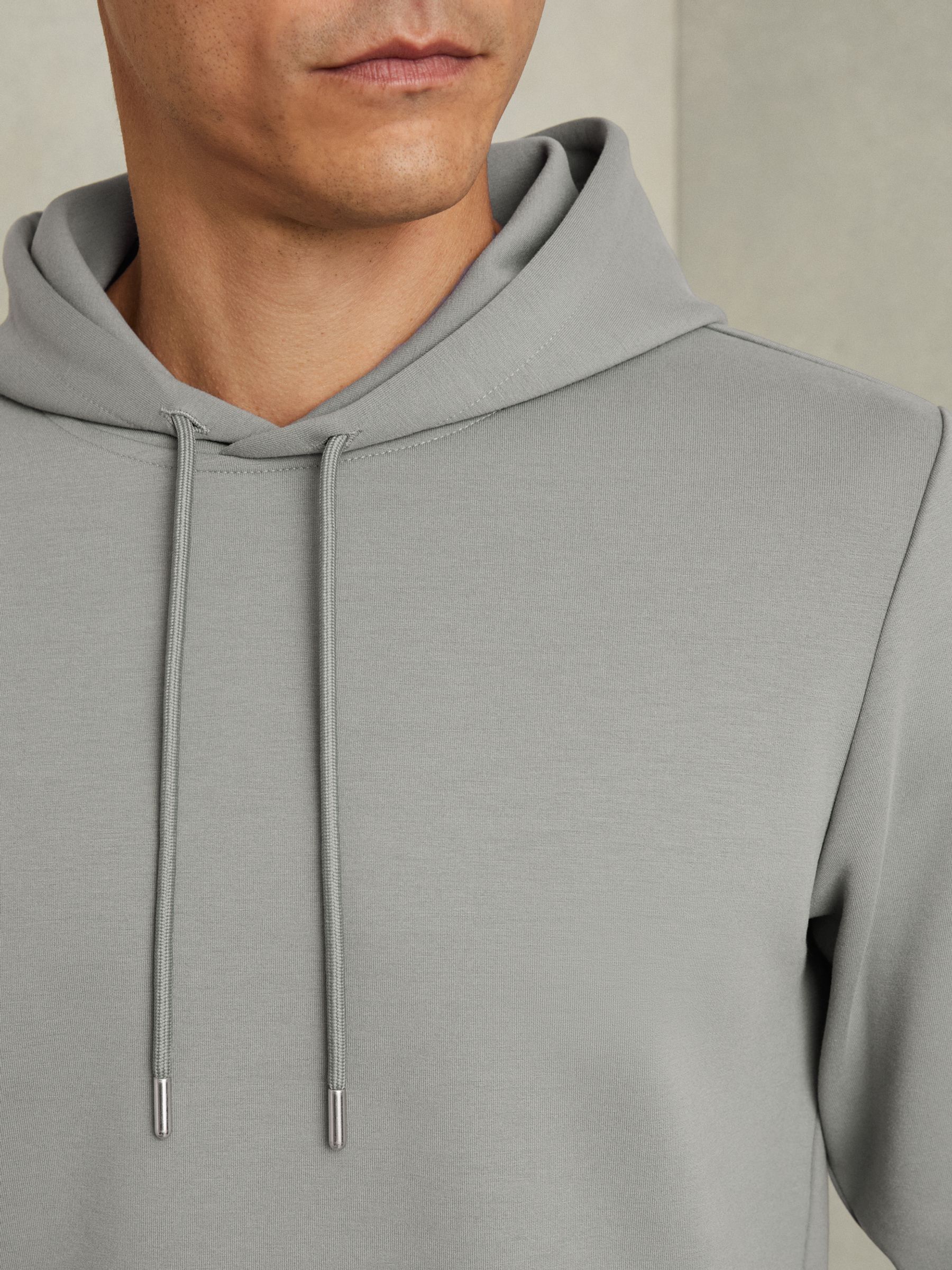 Interlock Jersey Hoodie in Flint Grey - Image 3 of 6