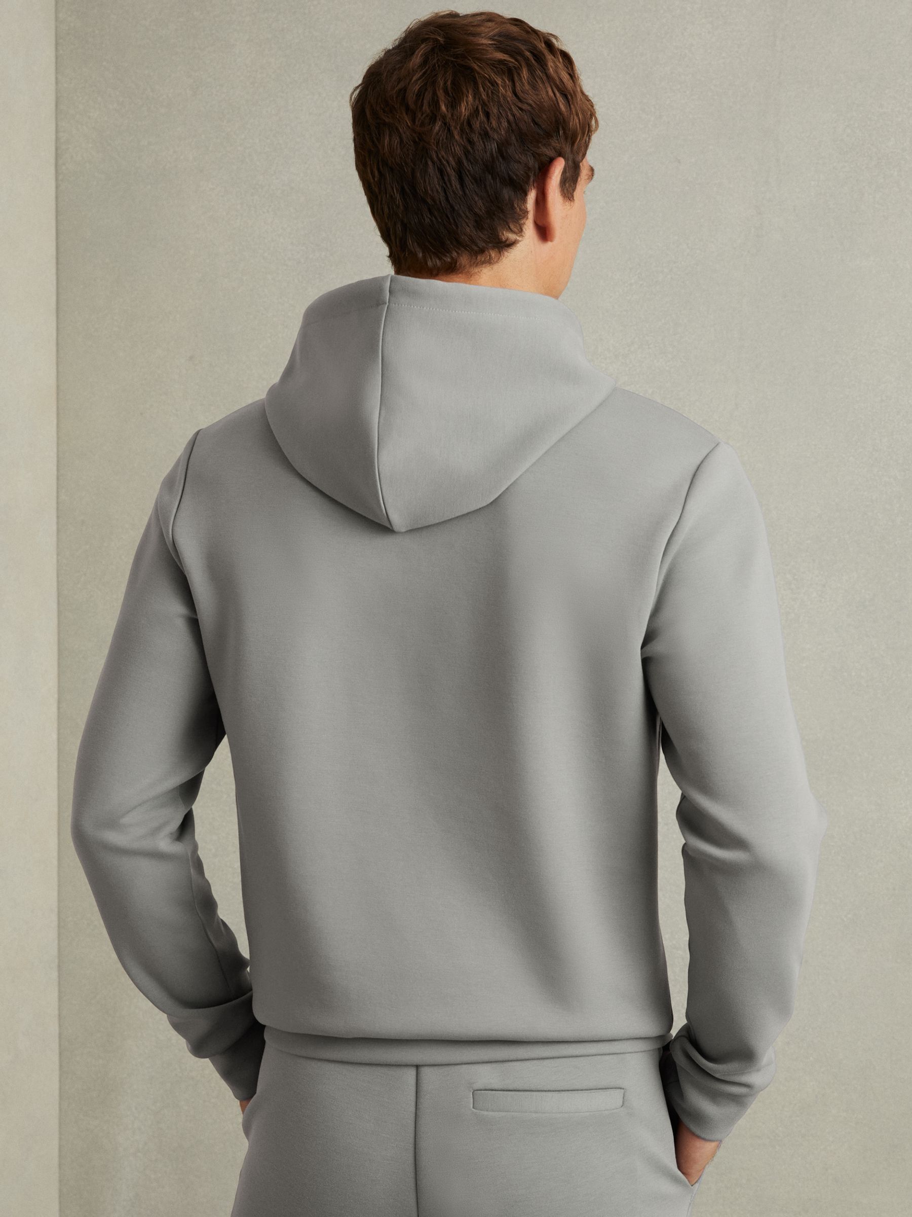 Interlock Jersey Hoodie in Flint Grey - Image 4 of 6