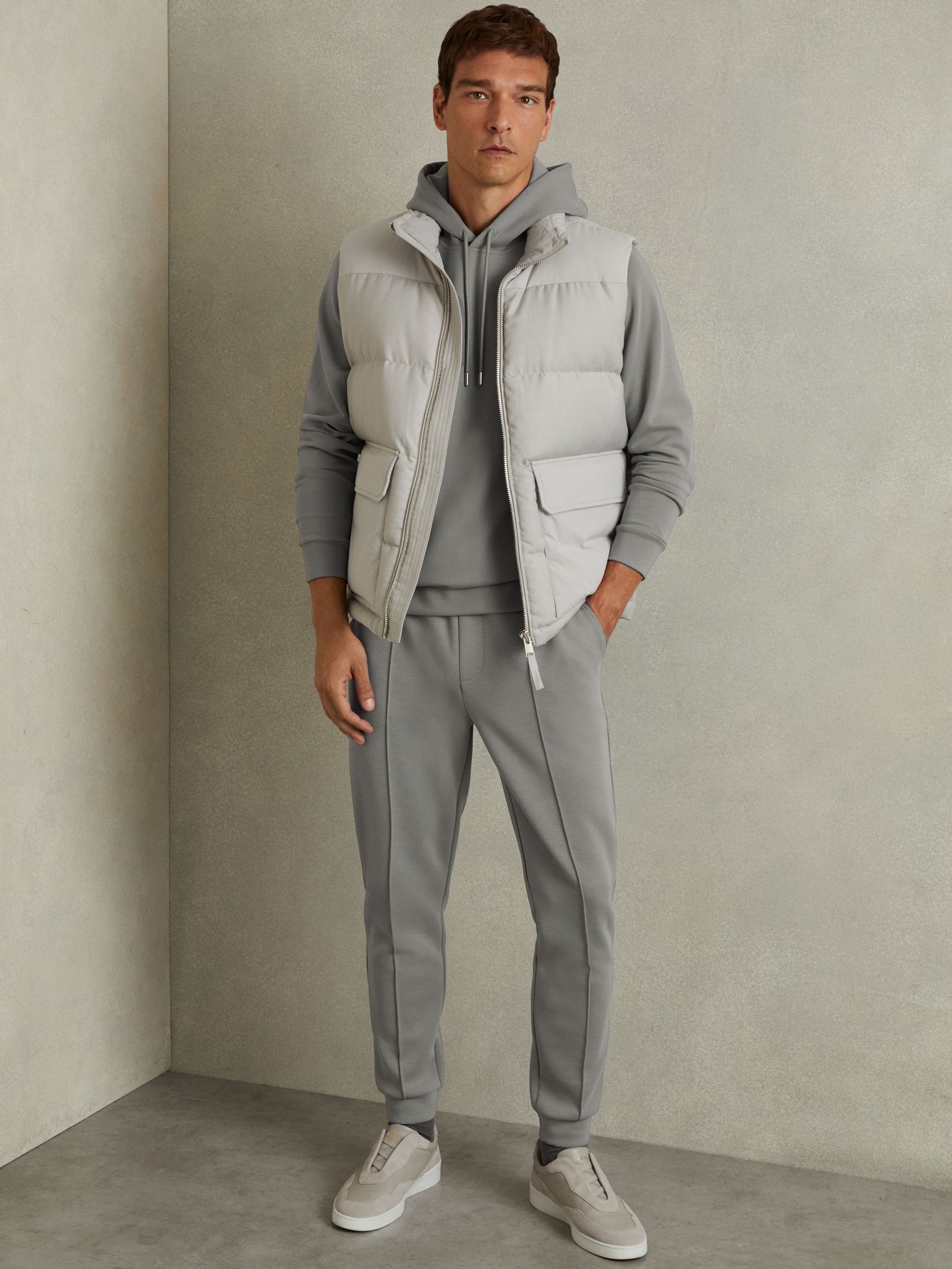 Interlock Jersey Hoodie in Flint Grey - Image 5 of 6