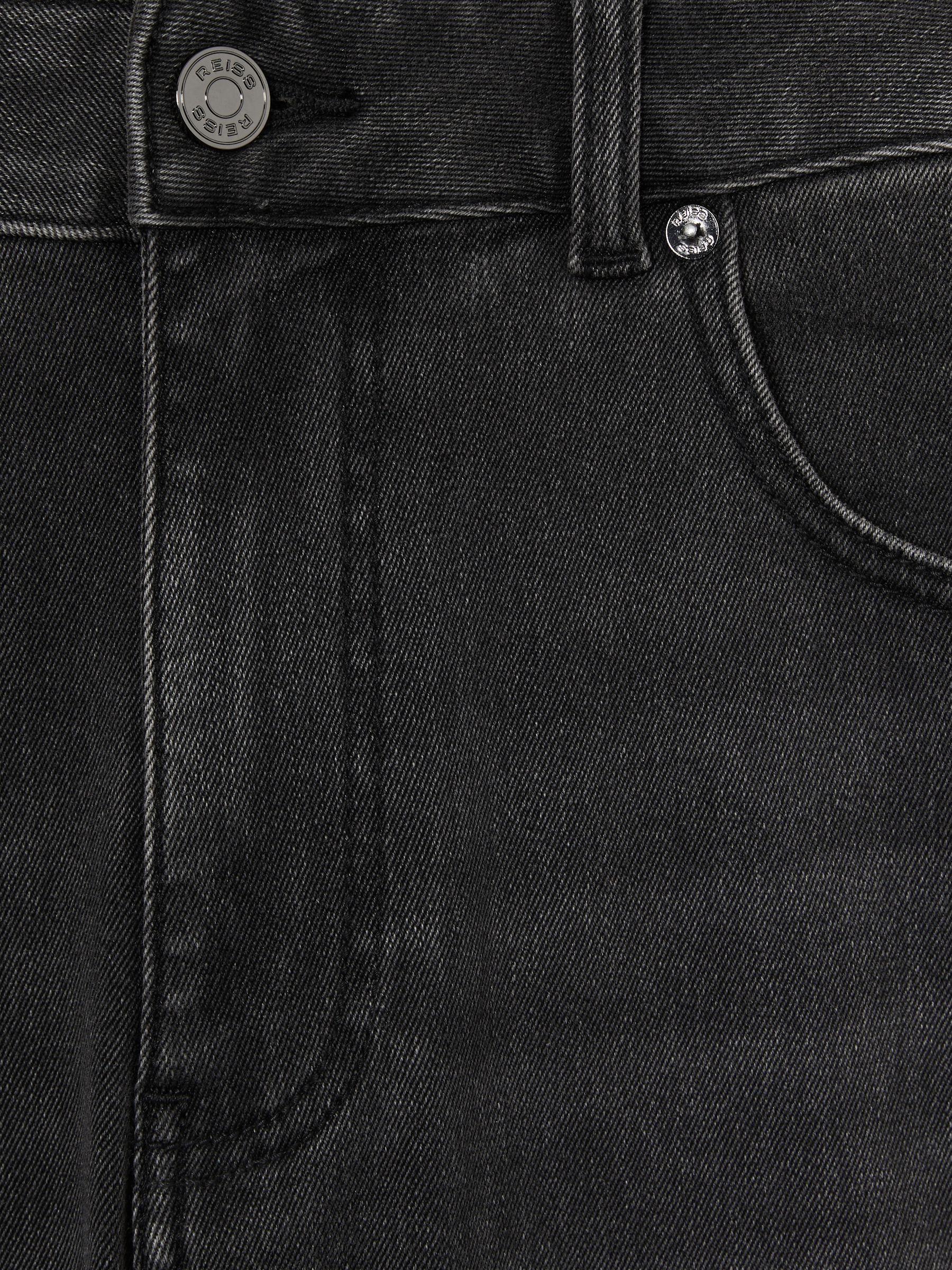 Tapered Slim-Fit Jeans in Washed Black - Image 6 of 6