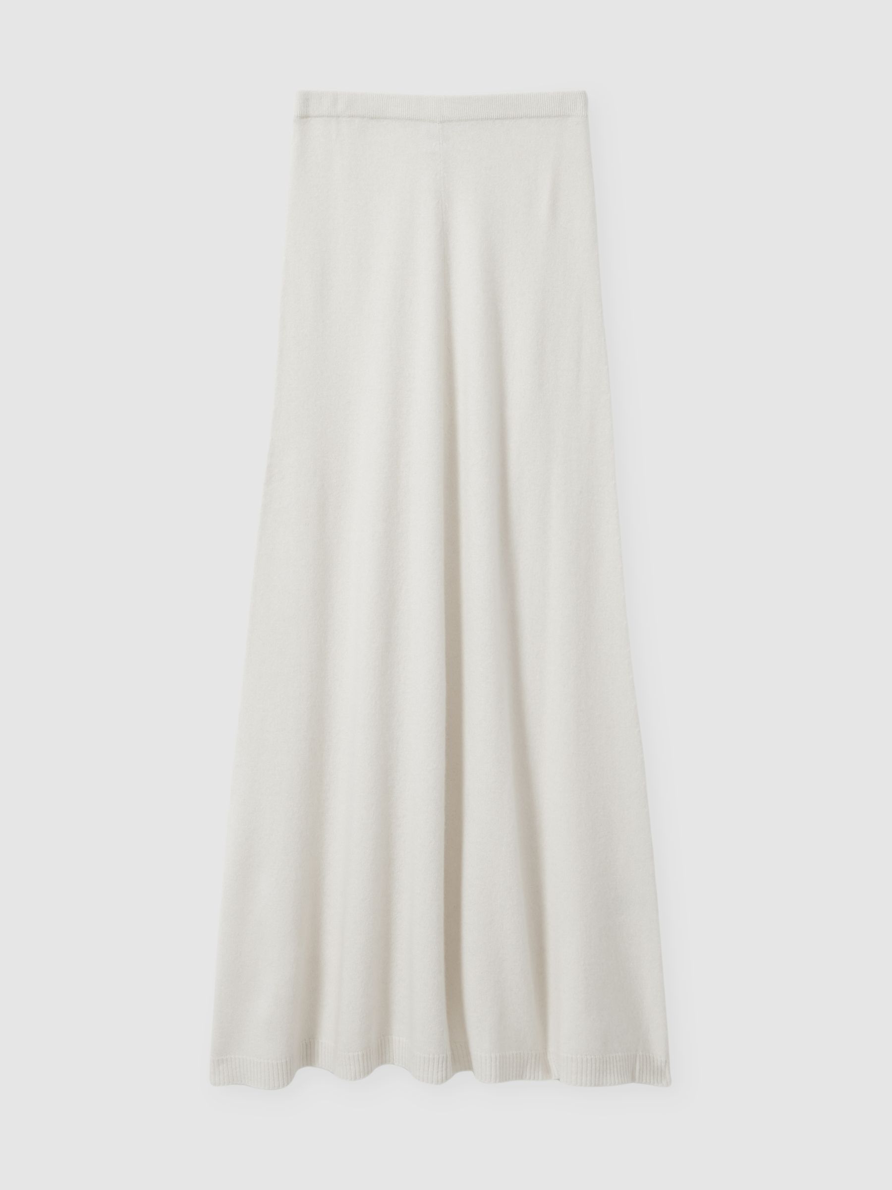Madeleine Thompson Wool-Cashmere Maxi Skirt in Cream - Image 2 of 6
