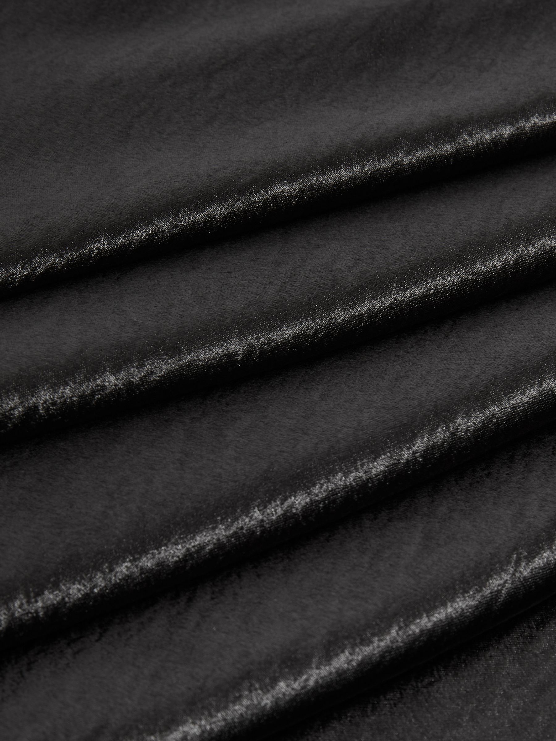 Satin Cowl-Neck Slip Dress in Charcoal - Image 5 of 5