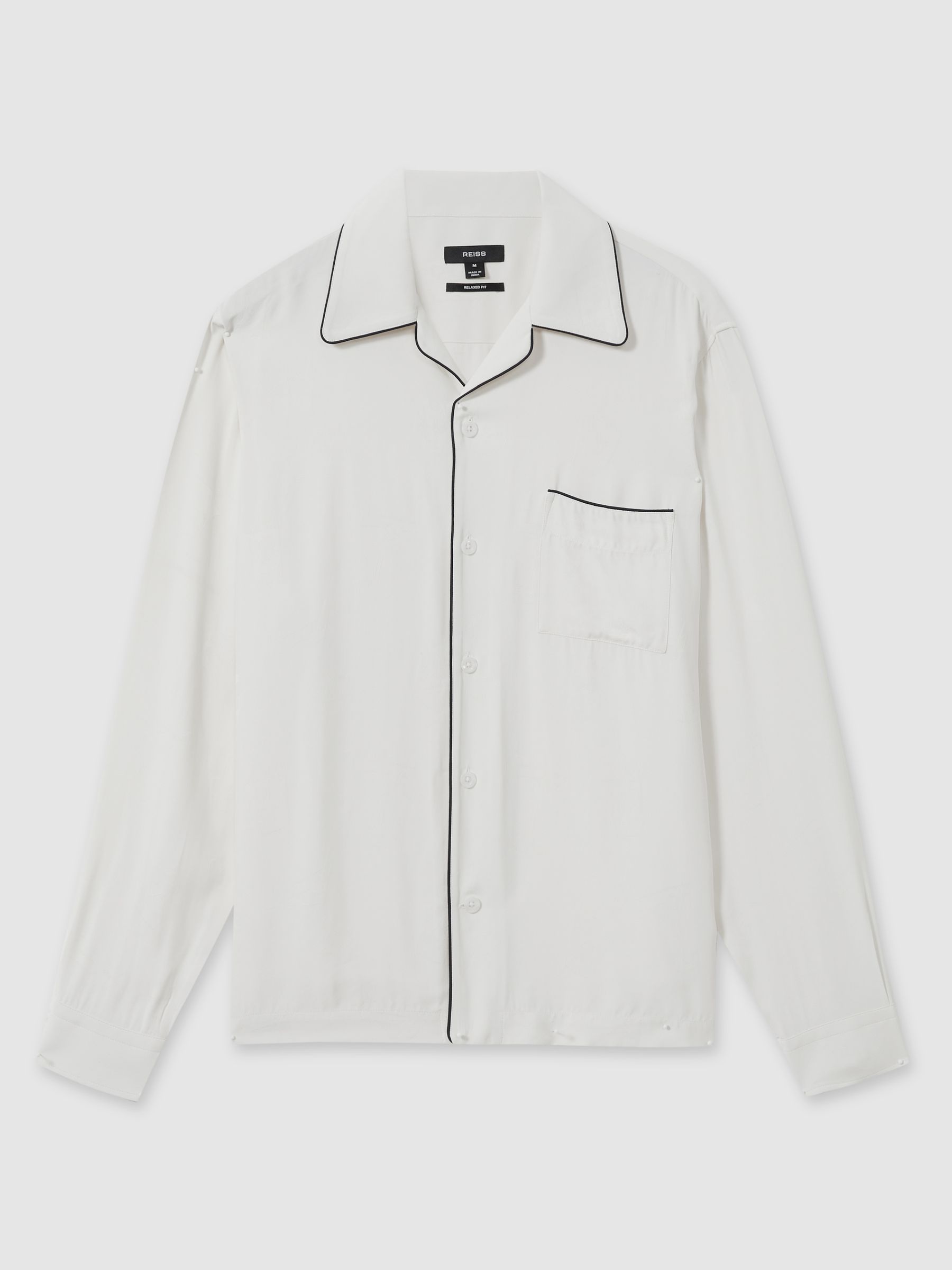 Cocktail-Jacquard Faille Shirt in White - Image 2 of 7