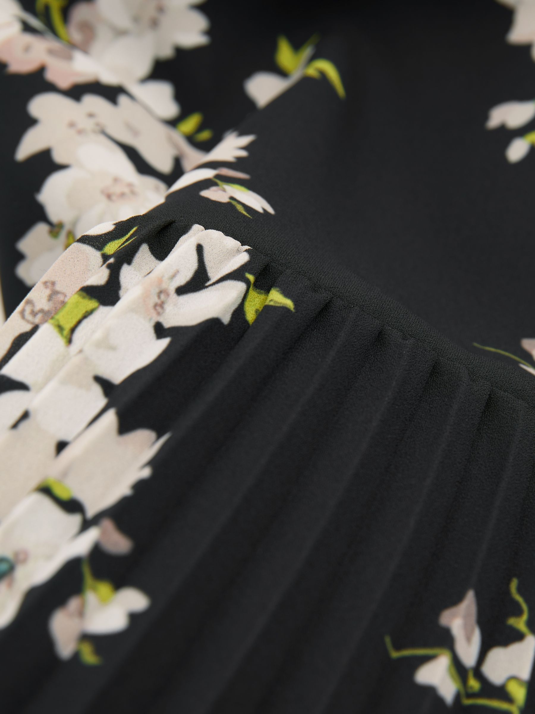 Florere Dropped Waist Shirt Midi Dress in Black - Image 7 of 7