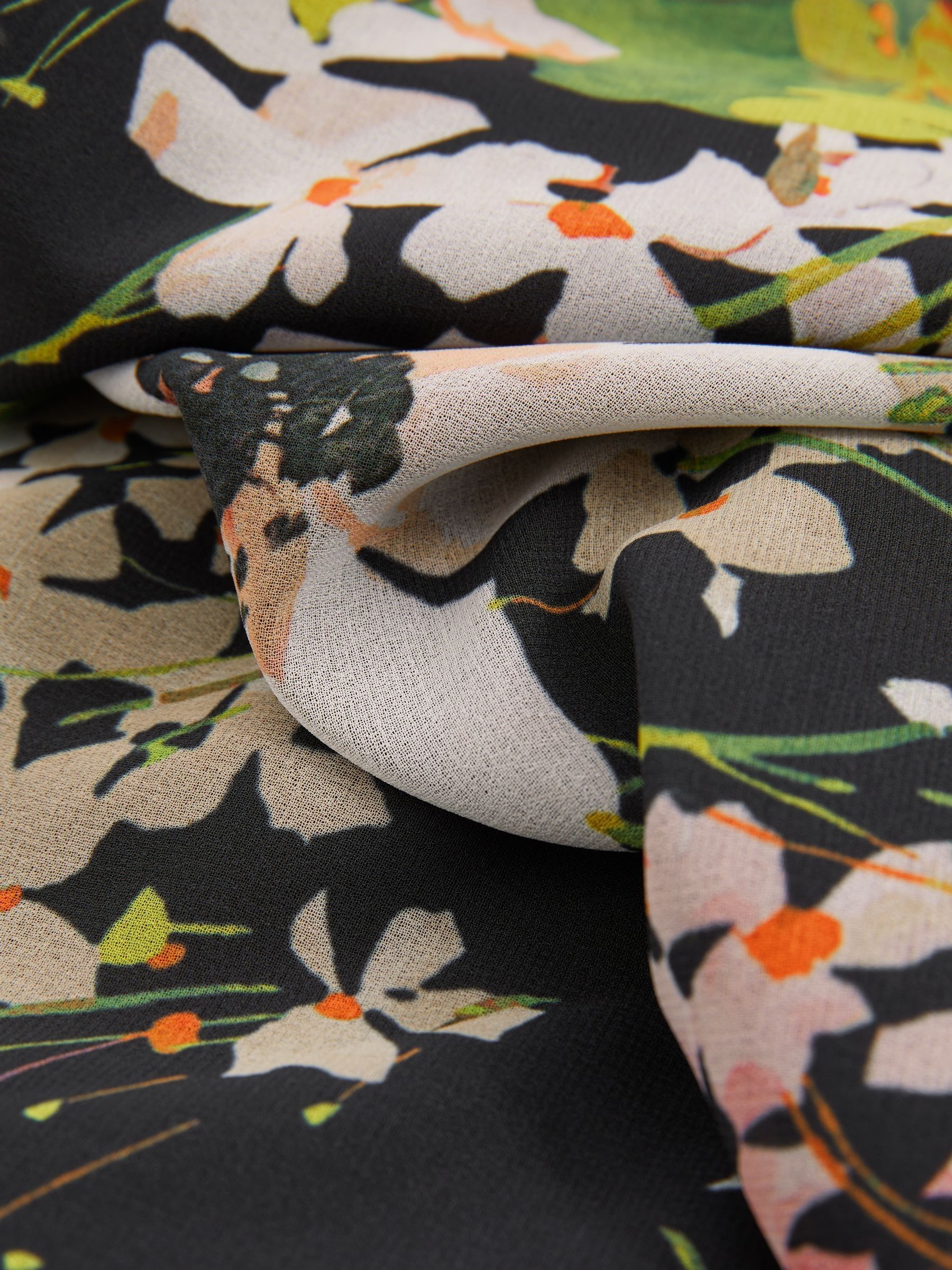 Florere Cape Detail Midi Dress in Multi - Image 7 of 7