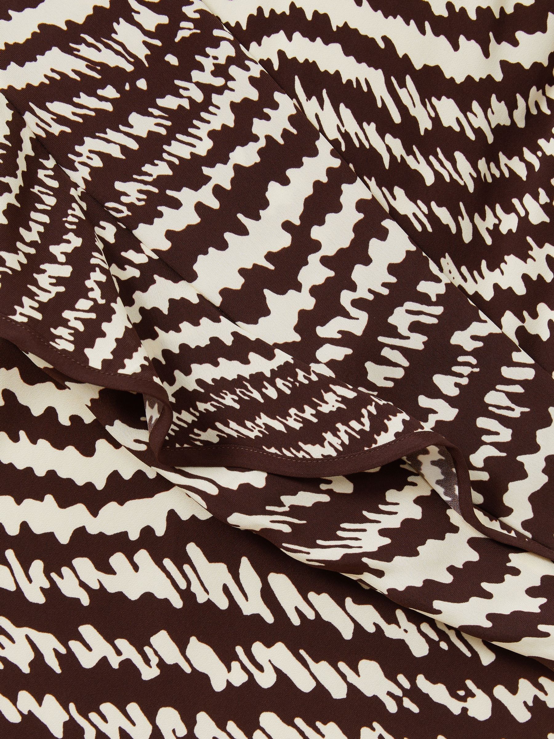 Florere Column Midi Dress in Chocolate - Image 8 of 8