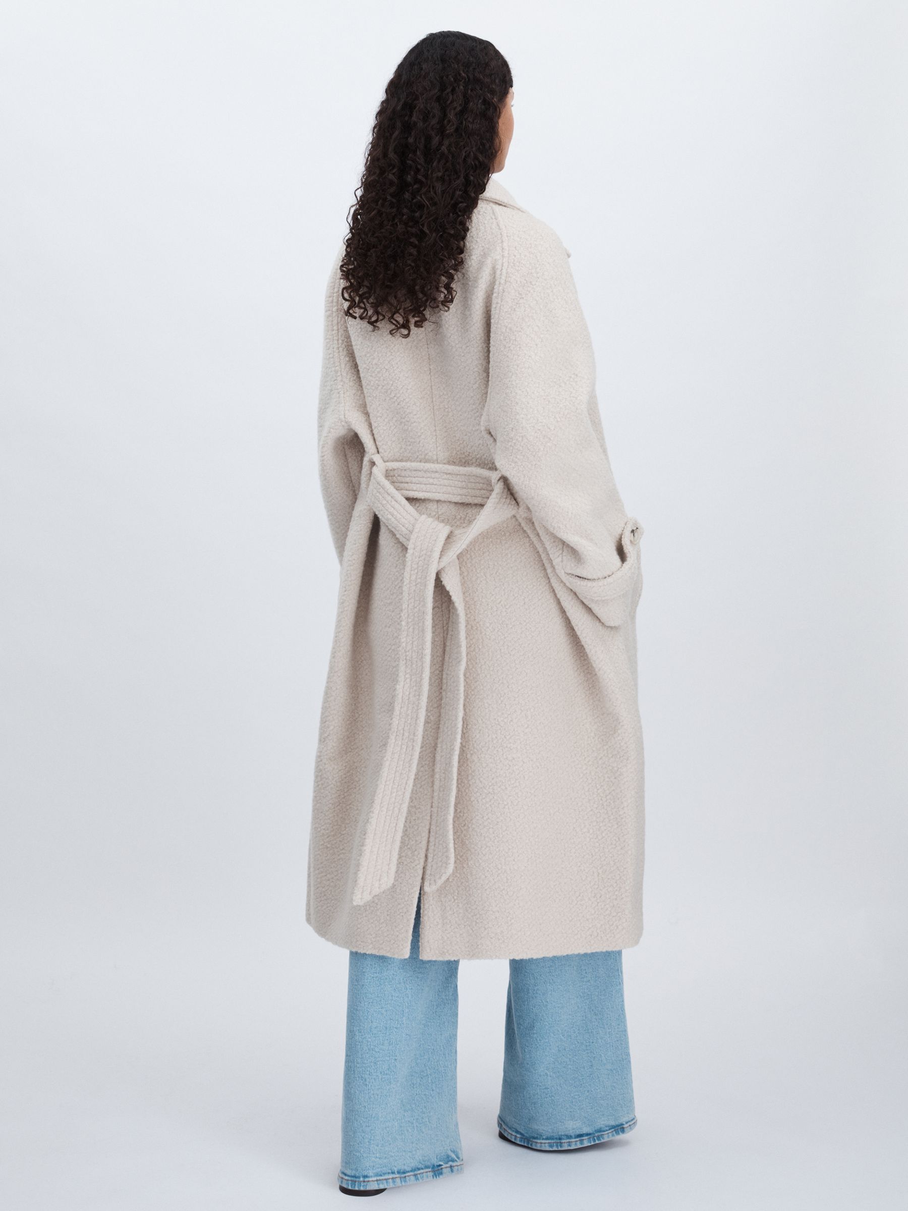 Meotine Wool-Blend Bouclé Coat in Cream - Image 5 of 6