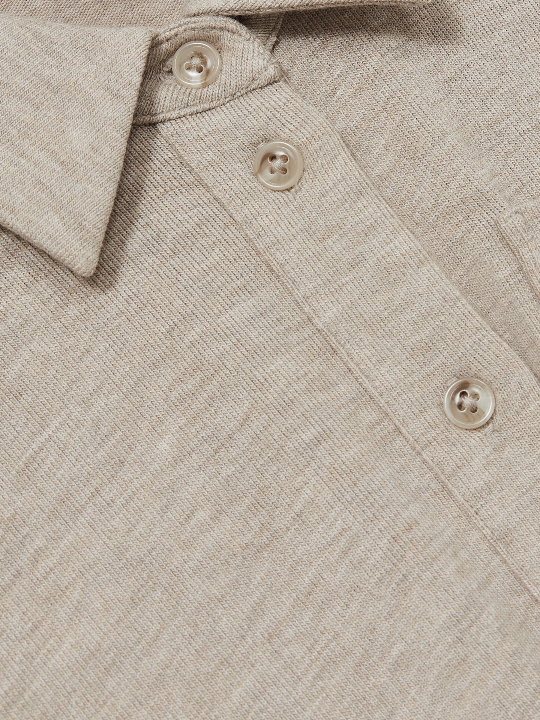 9-13 yrs Jersey Mélange Drawstring Boilersuit in Oatmeal - Image 4 of 4
