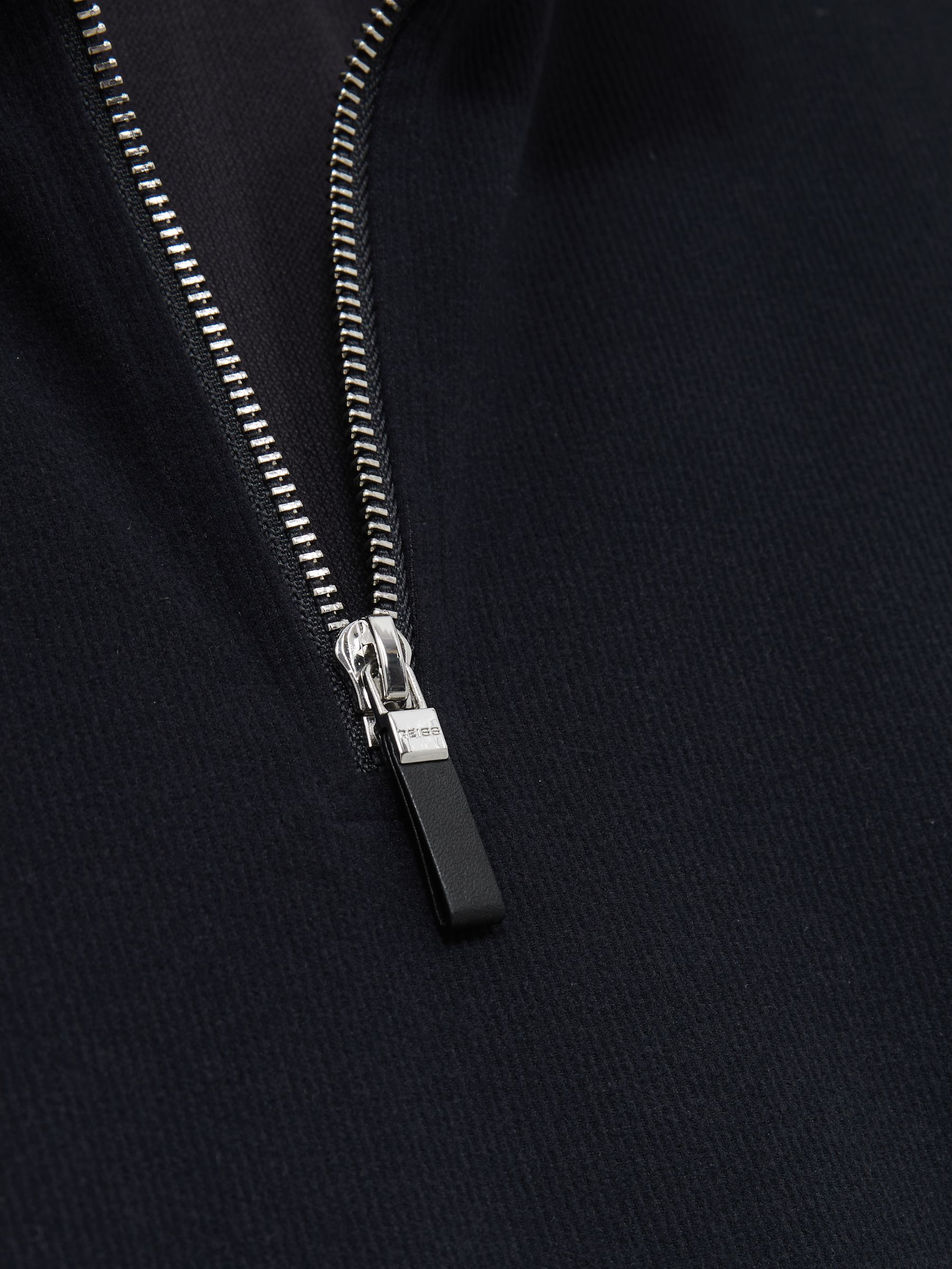 Brushed-Corduroy Half-Zip Jumper in Navy - Image 6 of 6