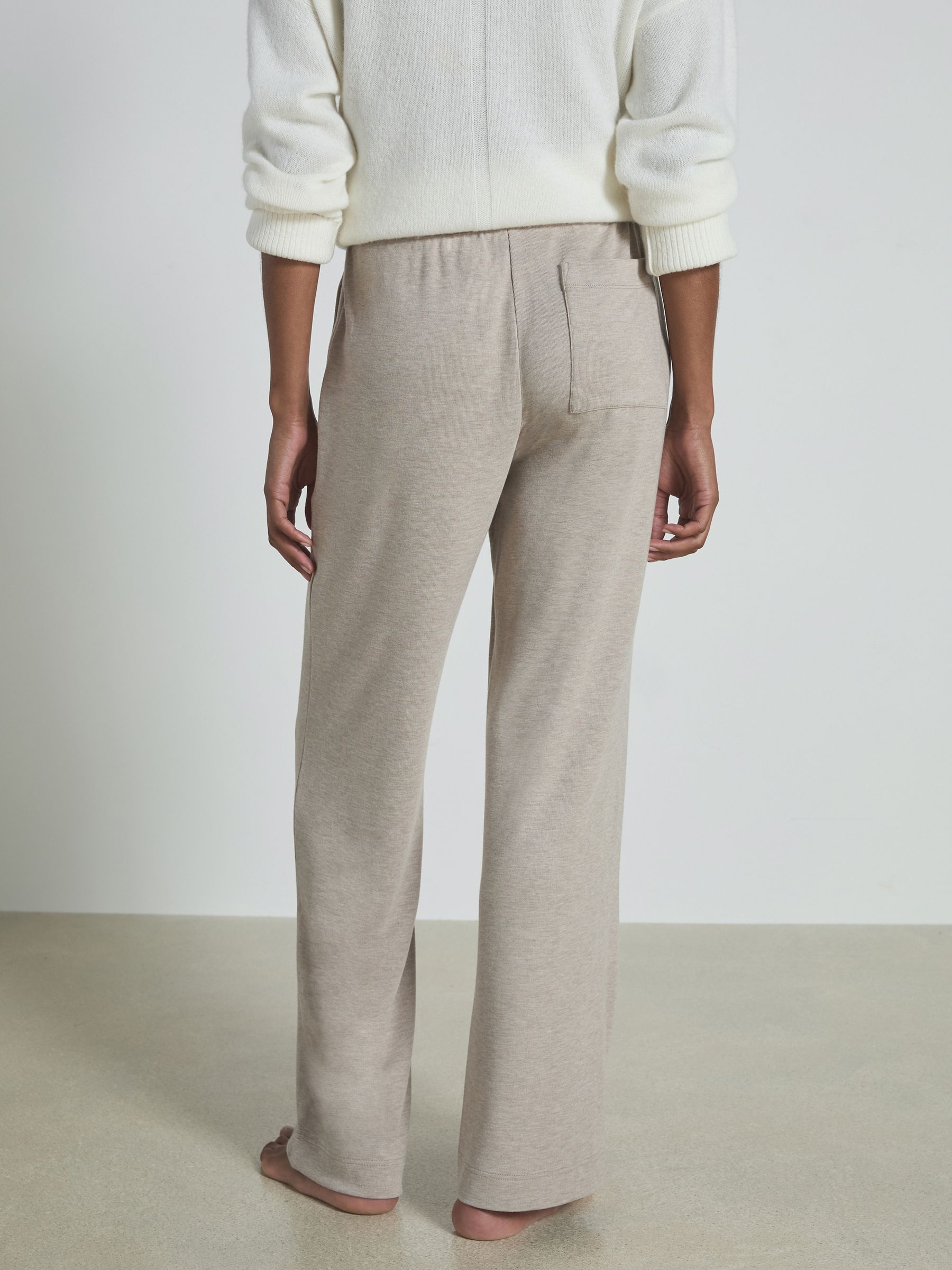 Thermal Jersey Drawstring Joggers in Fawn - Image 4 of 5