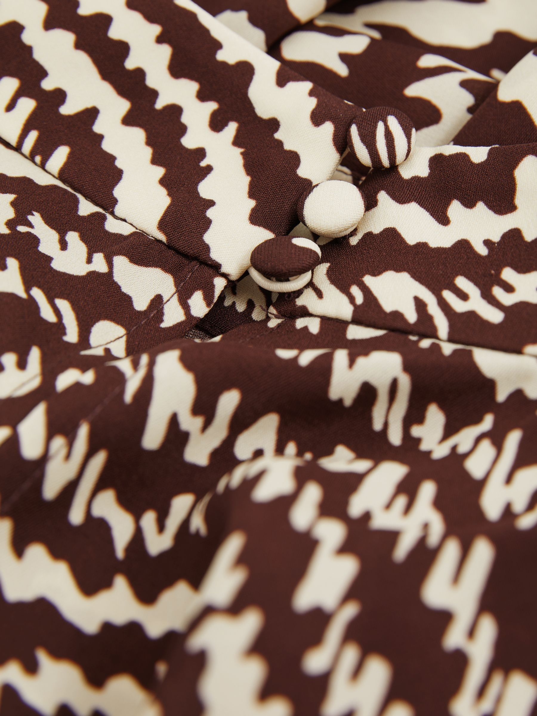 Florere Tiered Sleeve Chocolate Blouse in Chocolate - Image 7 of 7