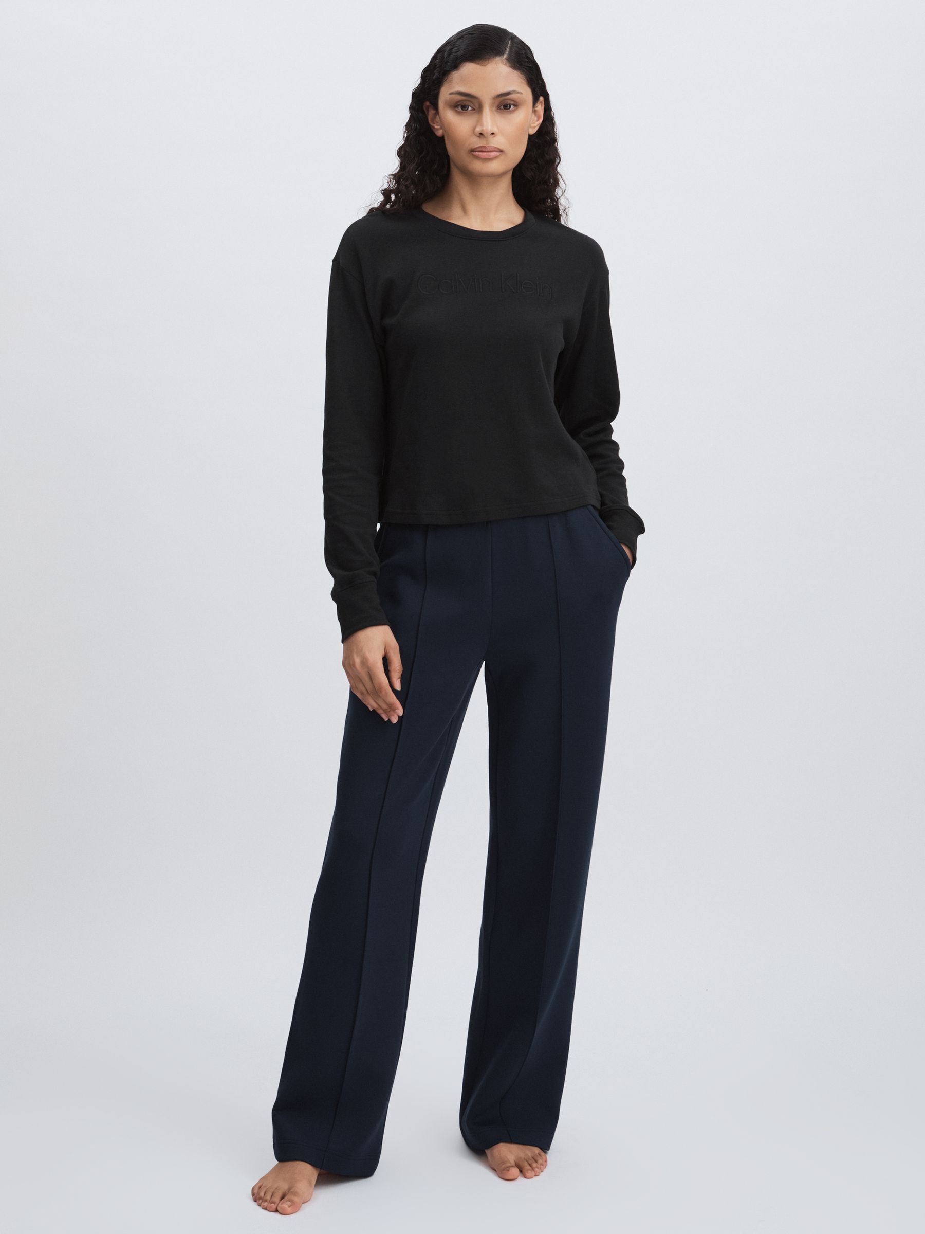 Relaxed Logo Sweatshirt in Black - image 3