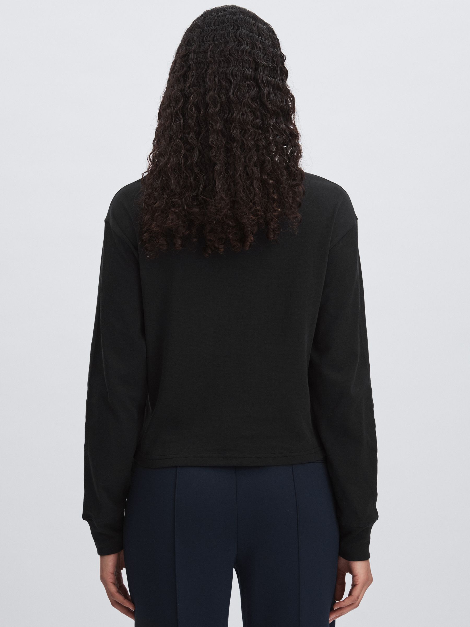 Relaxed Logo Sweatshirt in Black - Image 5 of 6