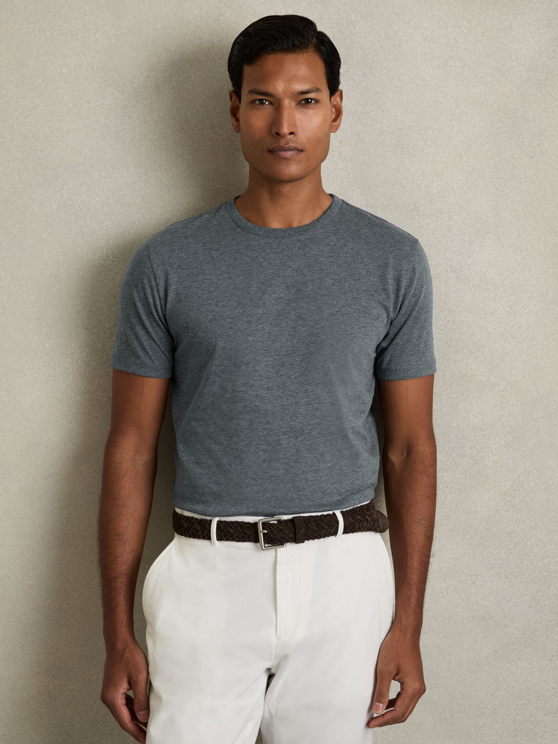 3 Pack Of Crew Neck T-Shirts in Blue Multi - Image 2 of 6