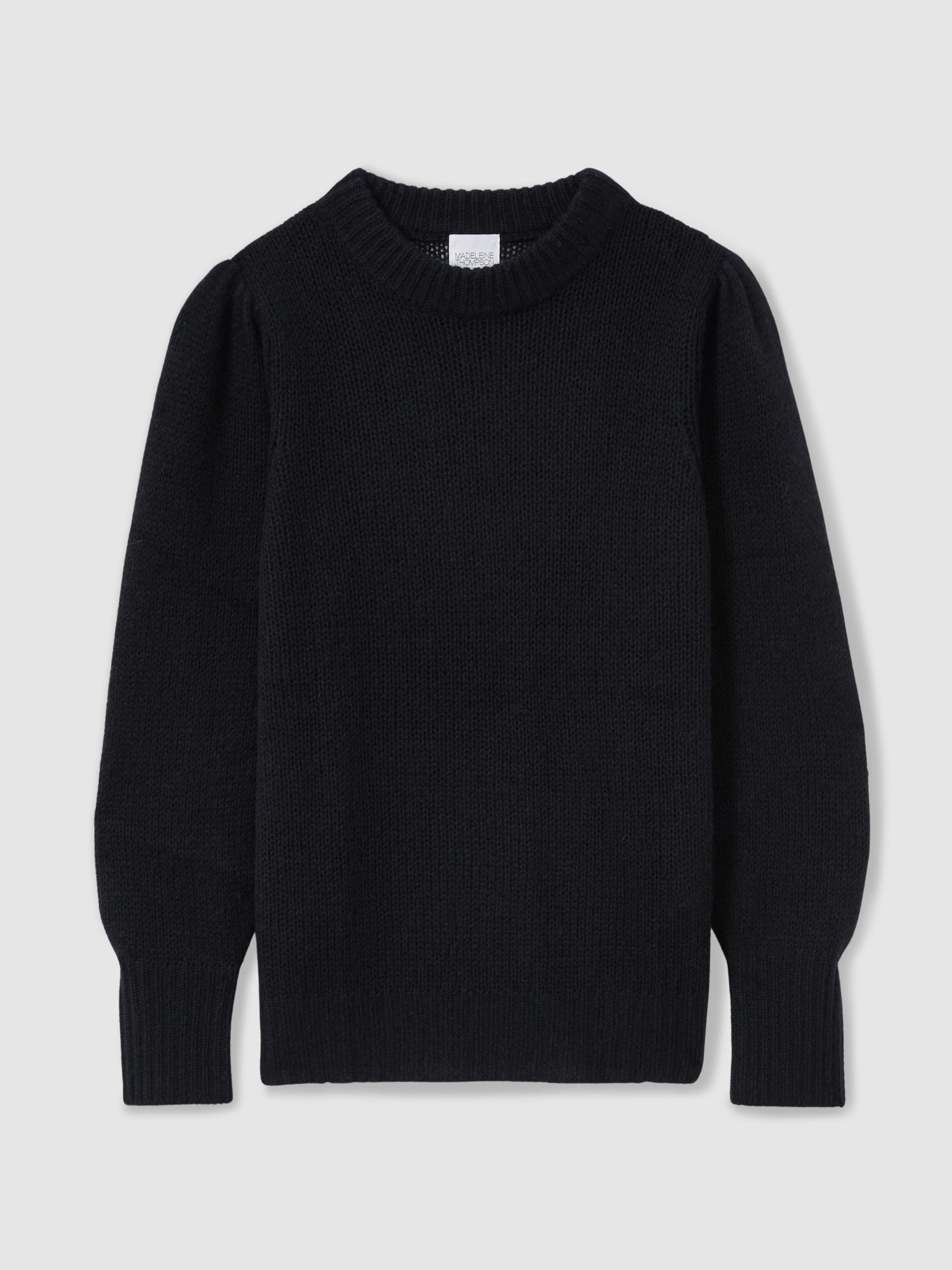 Cashmere Crew Neck Jumper in Navy - Image 2 of 6