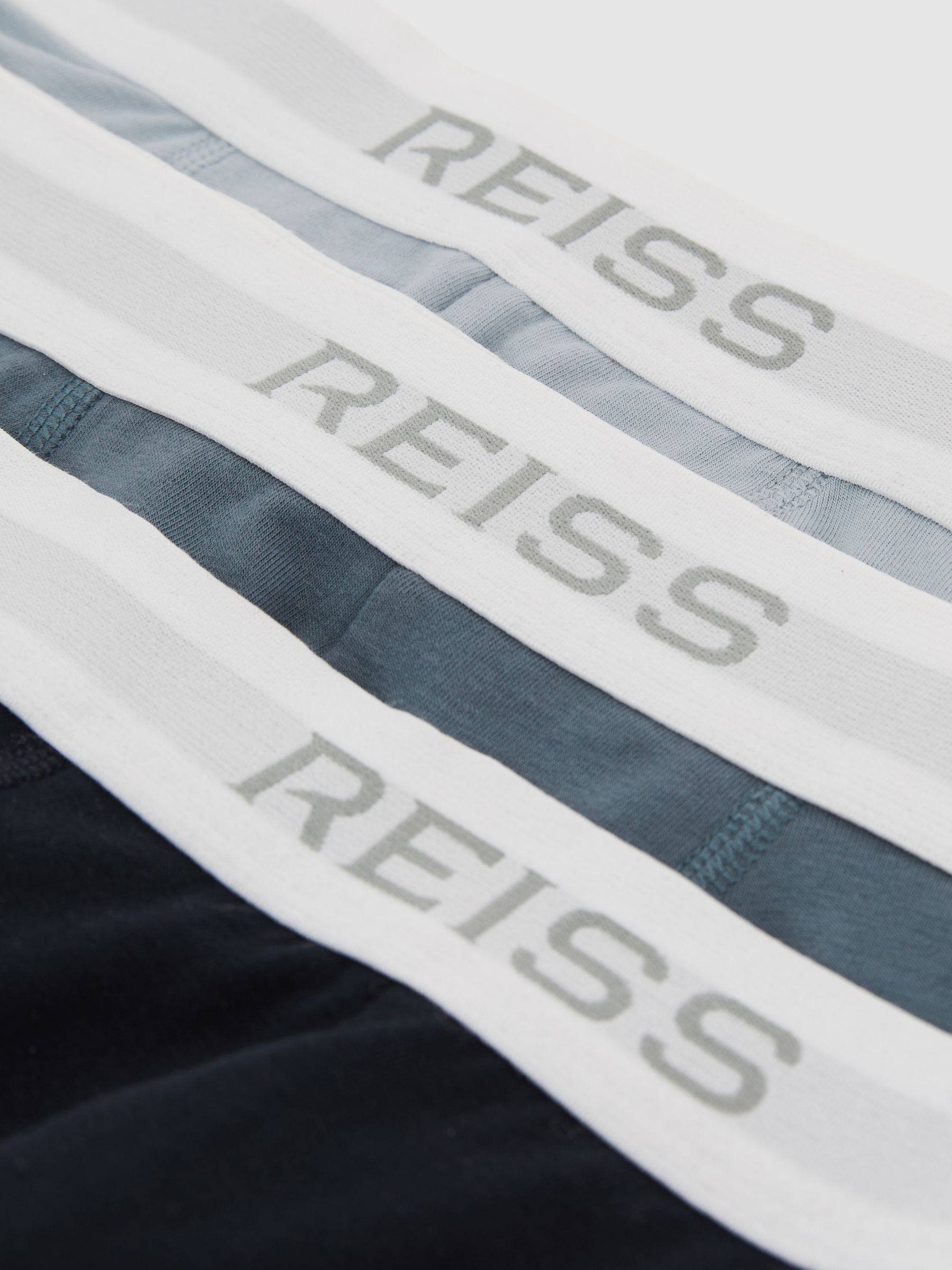 Stretch-Cotton Boxers 3 Pack in Blue Multi - Image 5 of 5