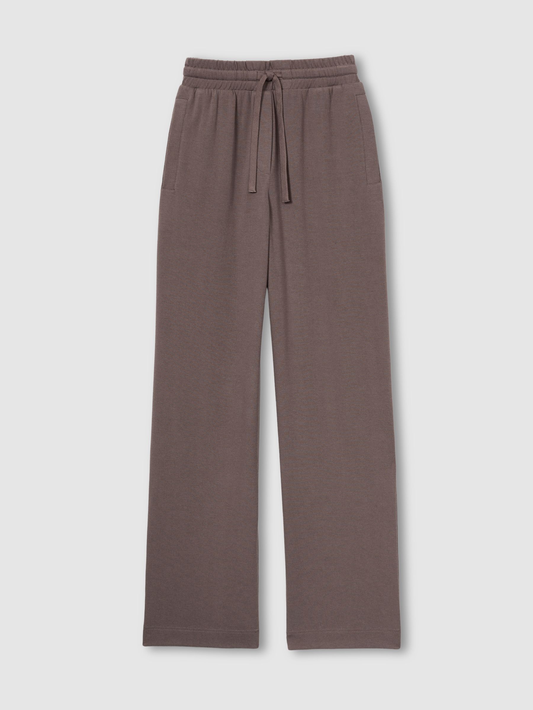 Thermal Jersey Drawstring Joggers in Dark Mink - Image 2 of 5
